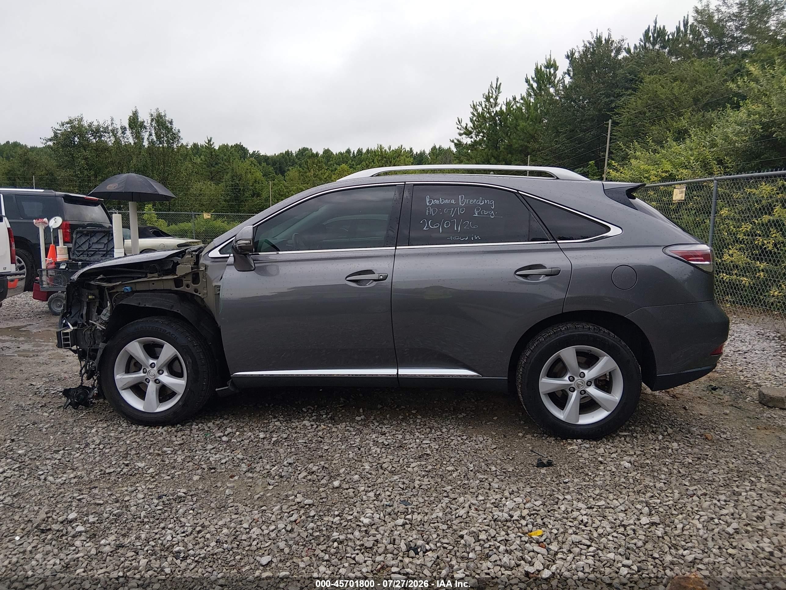 2013 Lexus Rx 350   Gray vin: 2T2BK1BAXDC155158