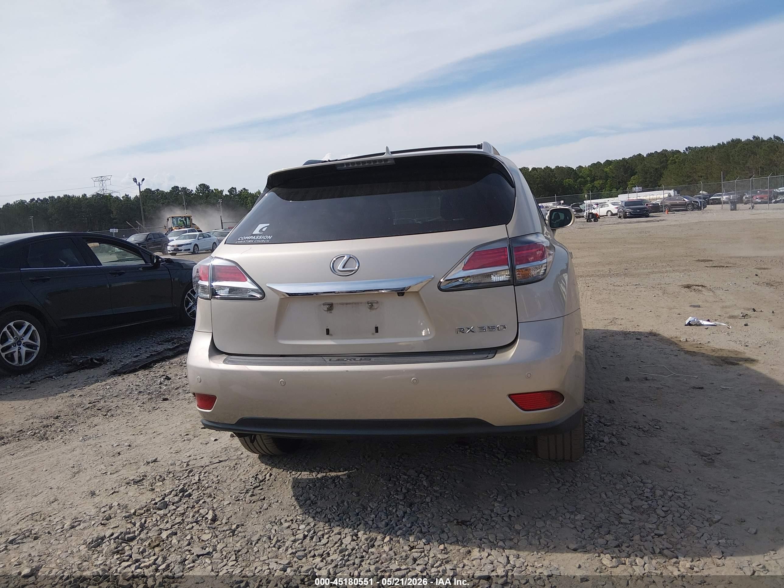 2013 Lexus Rx 350   Золотой vin: 2T2BK1BAXDC164944