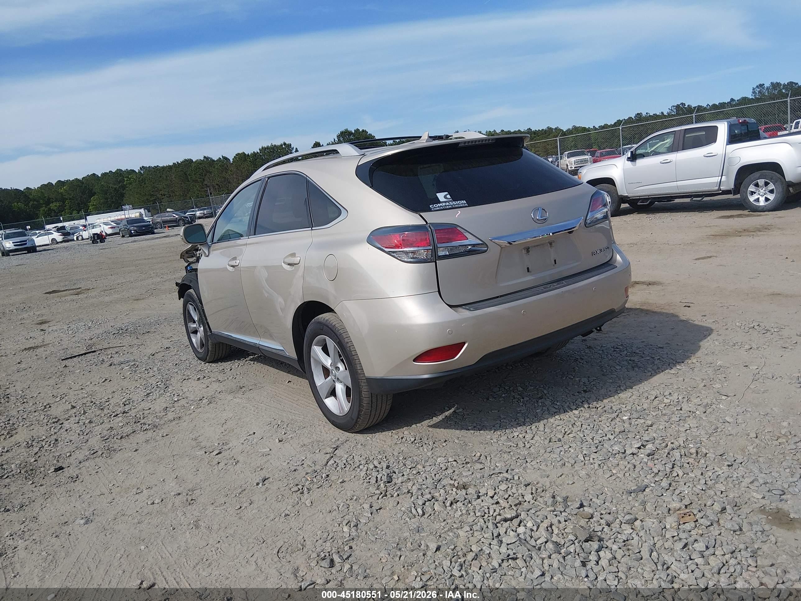 2013 Lexus Rx 350   Золотой vin: 2T2BK1BAXDC164944
