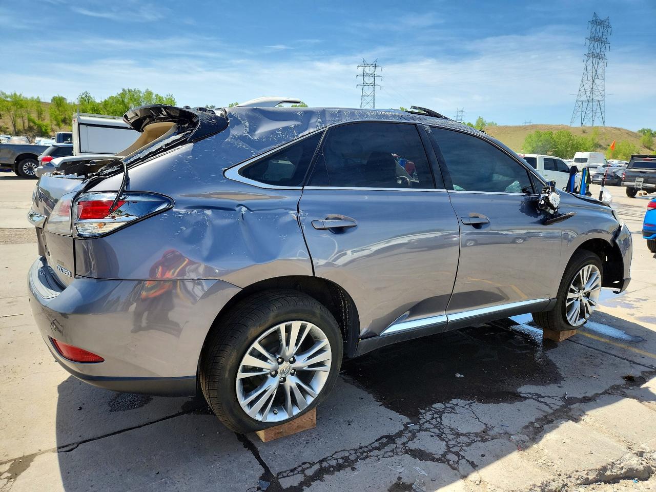 2013 Lexus Rx 350 Base Gray vin: 2T2BK1BAXDC173871