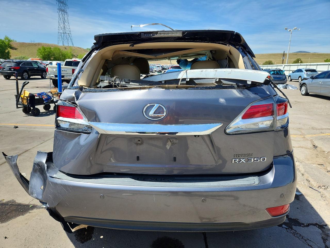 2013 Lexus Rx 350 Base Gray vin: 2T2BK1BAXDC173871