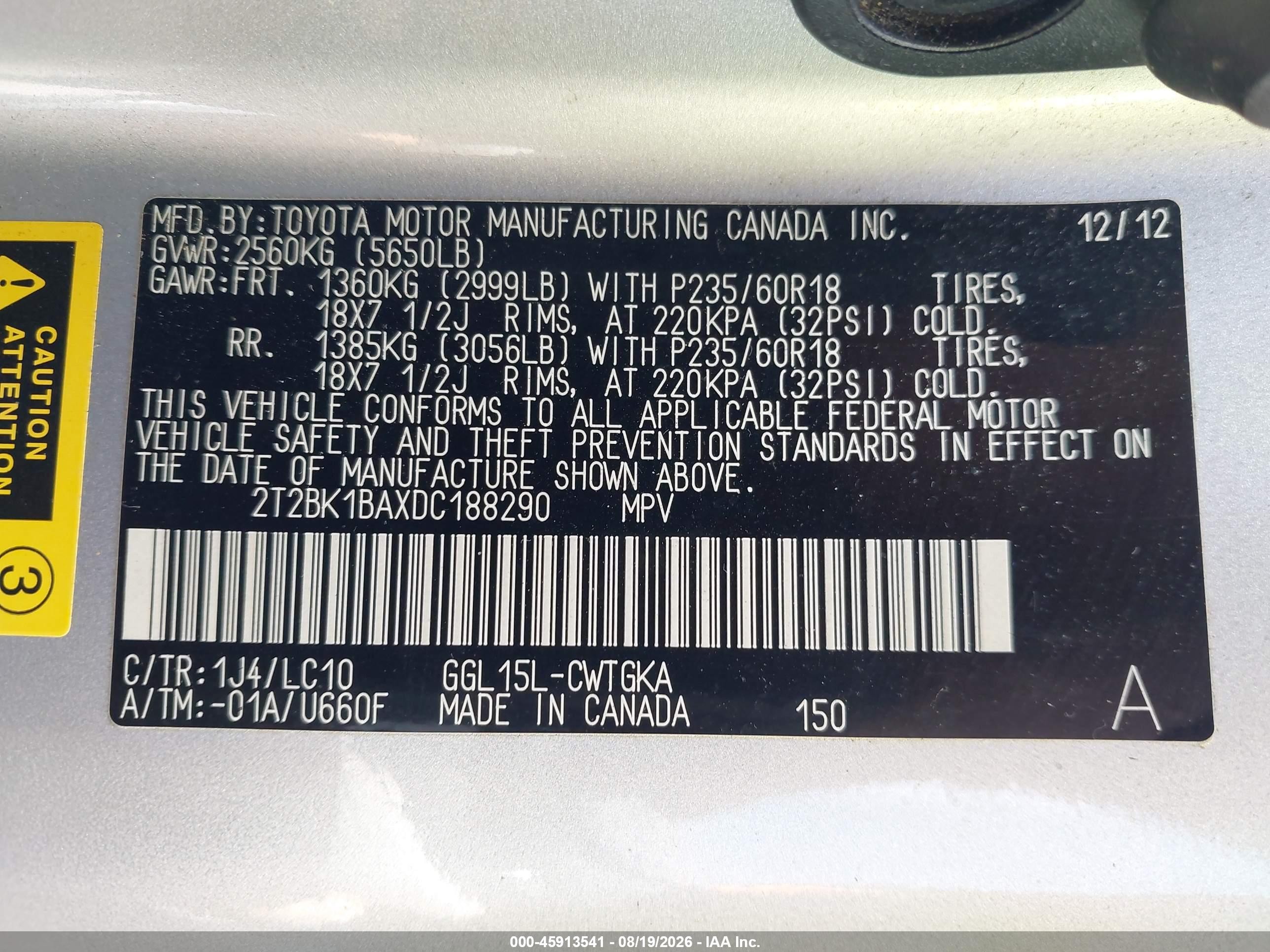 2013 Lexus Rx 350   Silver vin: 2T2BK1BAXDC188290