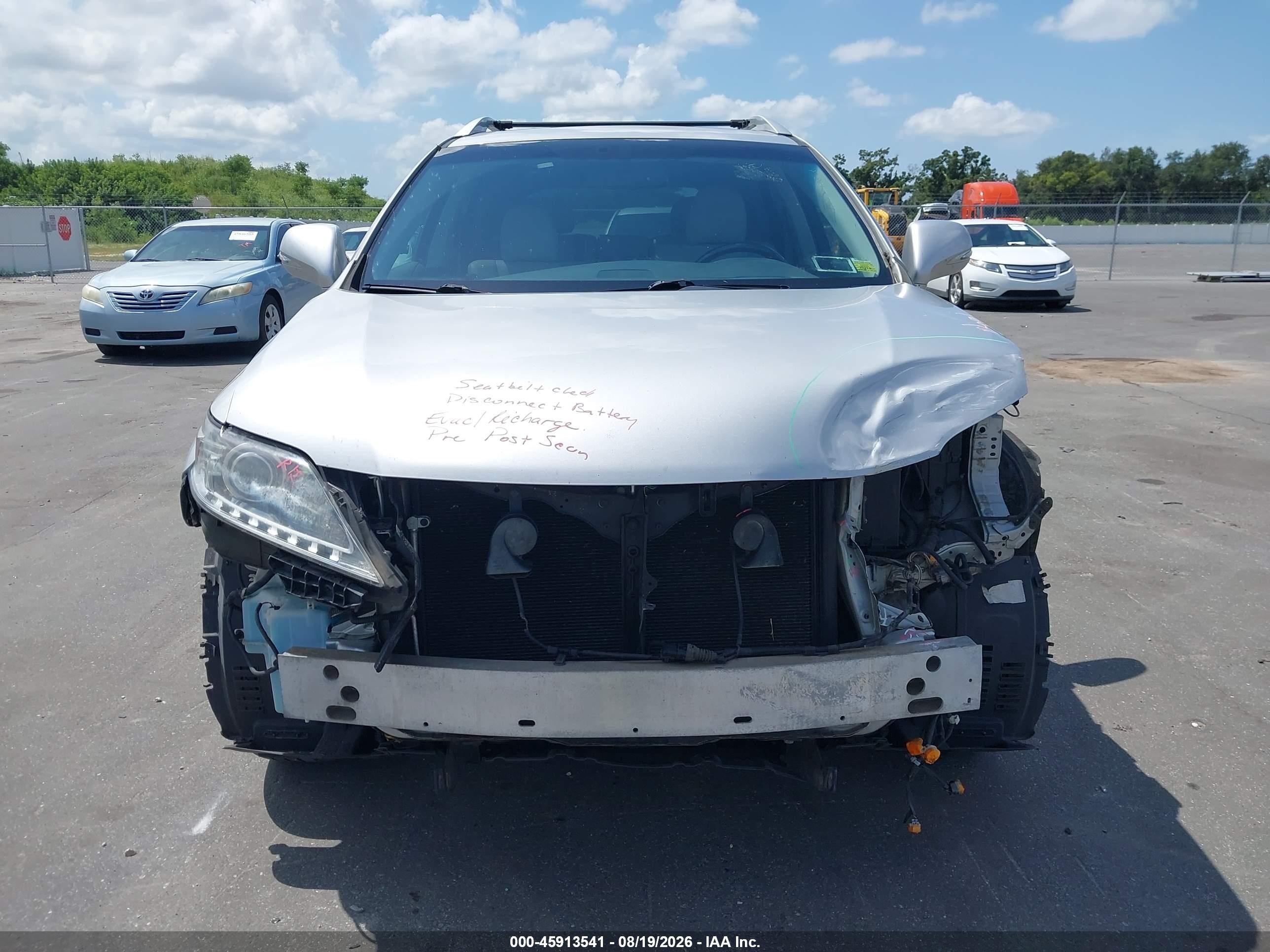 2013 Lexus Rx 350   Silver vin: 2T2BK1BAXDC188290