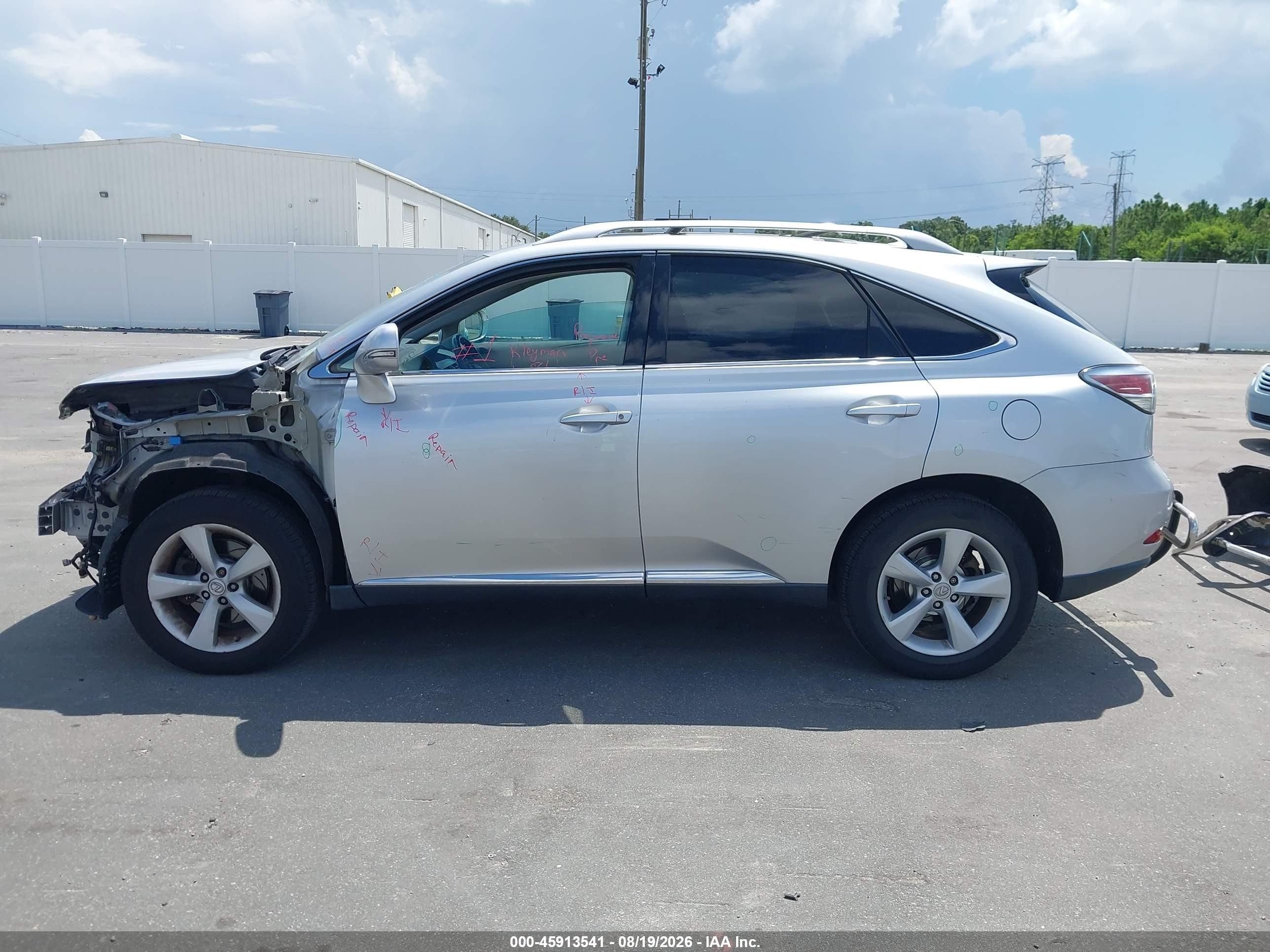 2013 Lexus Rx 350   Silver vin: 2T2BK1BAXDC188290