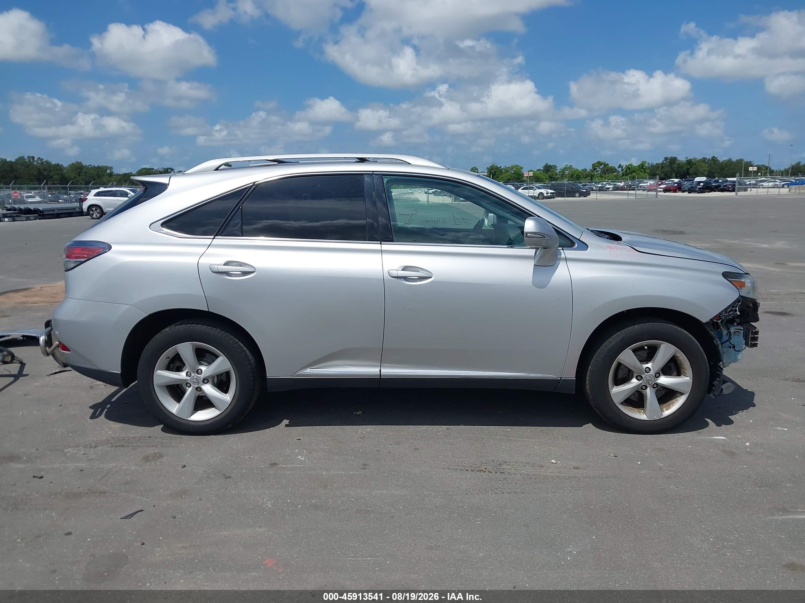 2013 Lexus Rx 350   Silver vin: 2T2BK1BAXDC188290