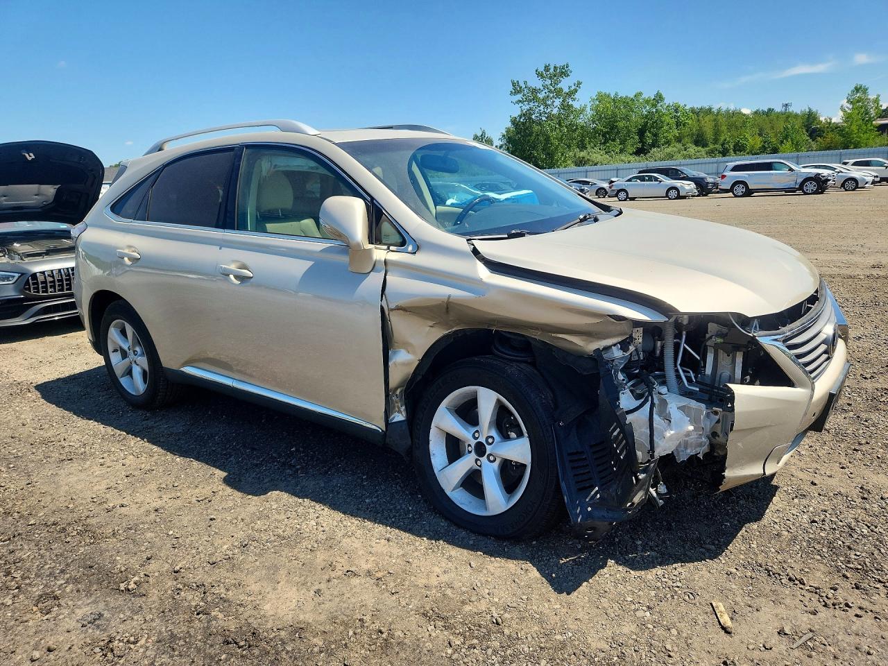 2013 Lexus Rx 350 Base Золотой vin: 2T2BK1BAXDC215875