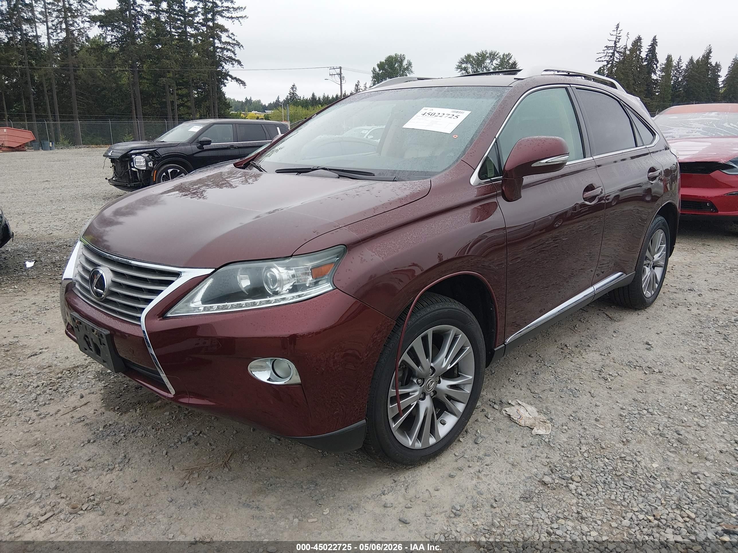 2013 Lexus Rx 350   Red vin: 2T2BK1BAXDC223197