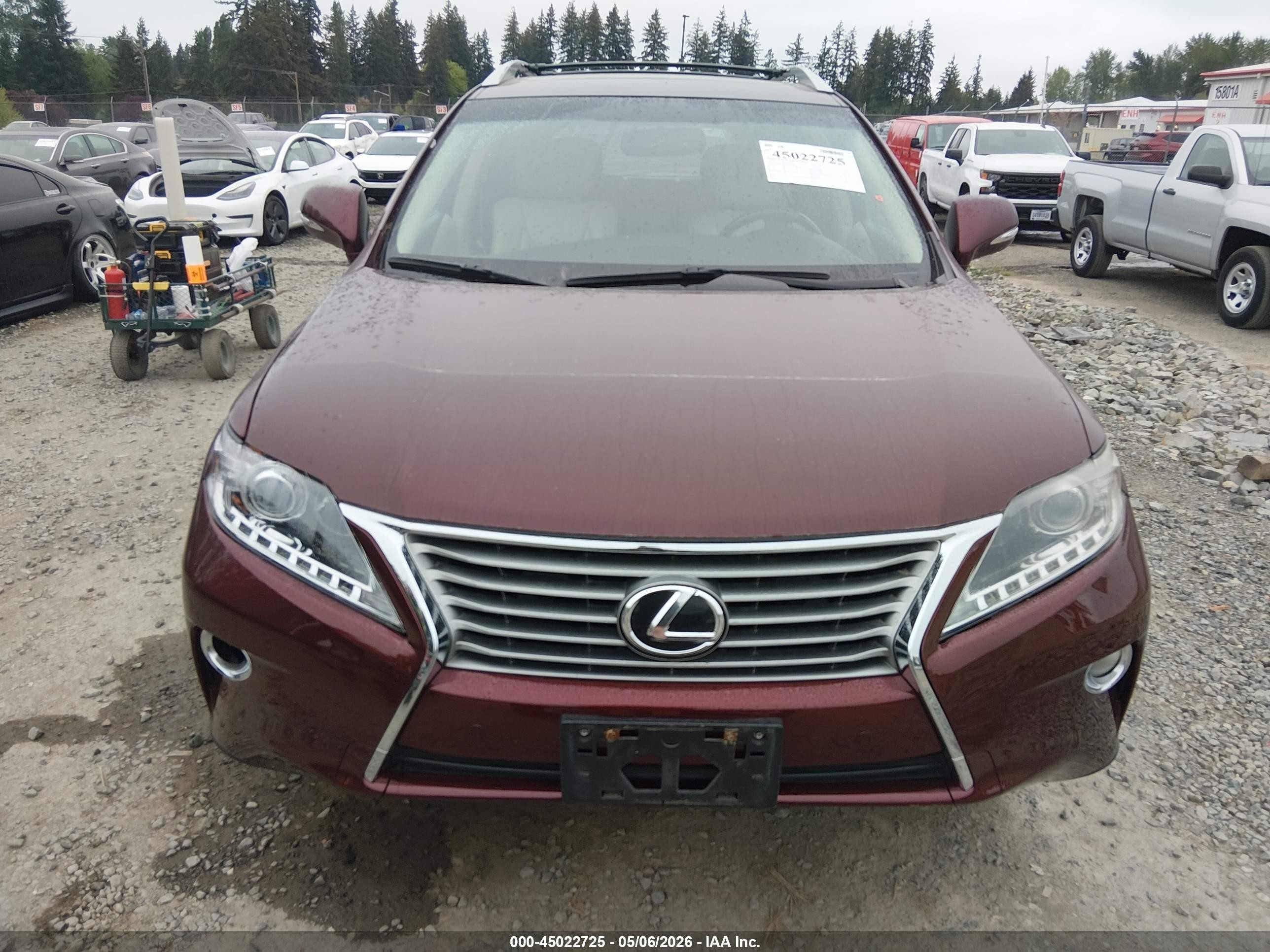 2013 Lexus Rx 350   Red vin: 2T2BK1BAXDC223197