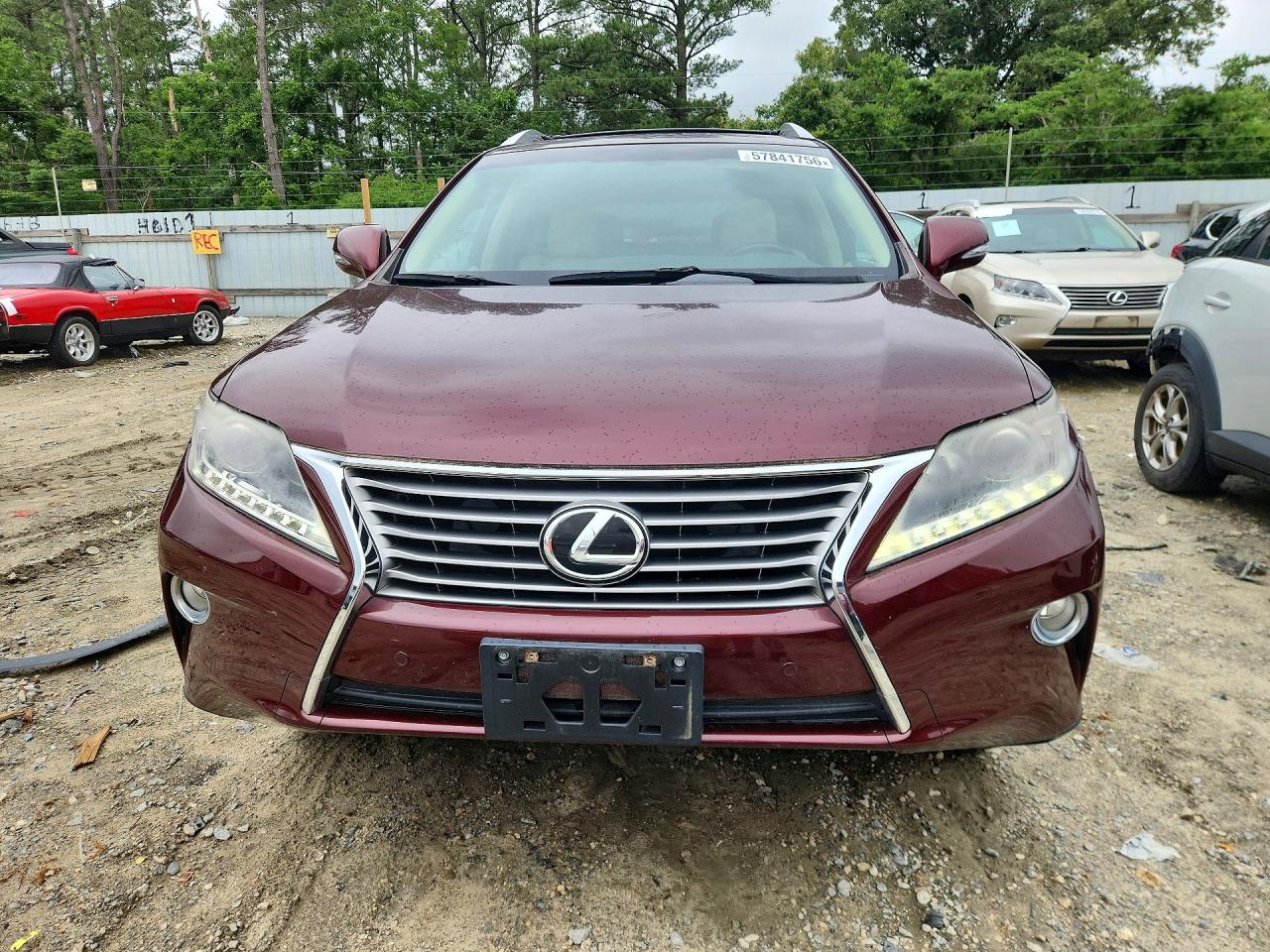2013 Lexus Rx 350 Base Burgundy vin: 2T2BK1BAXDC224818
