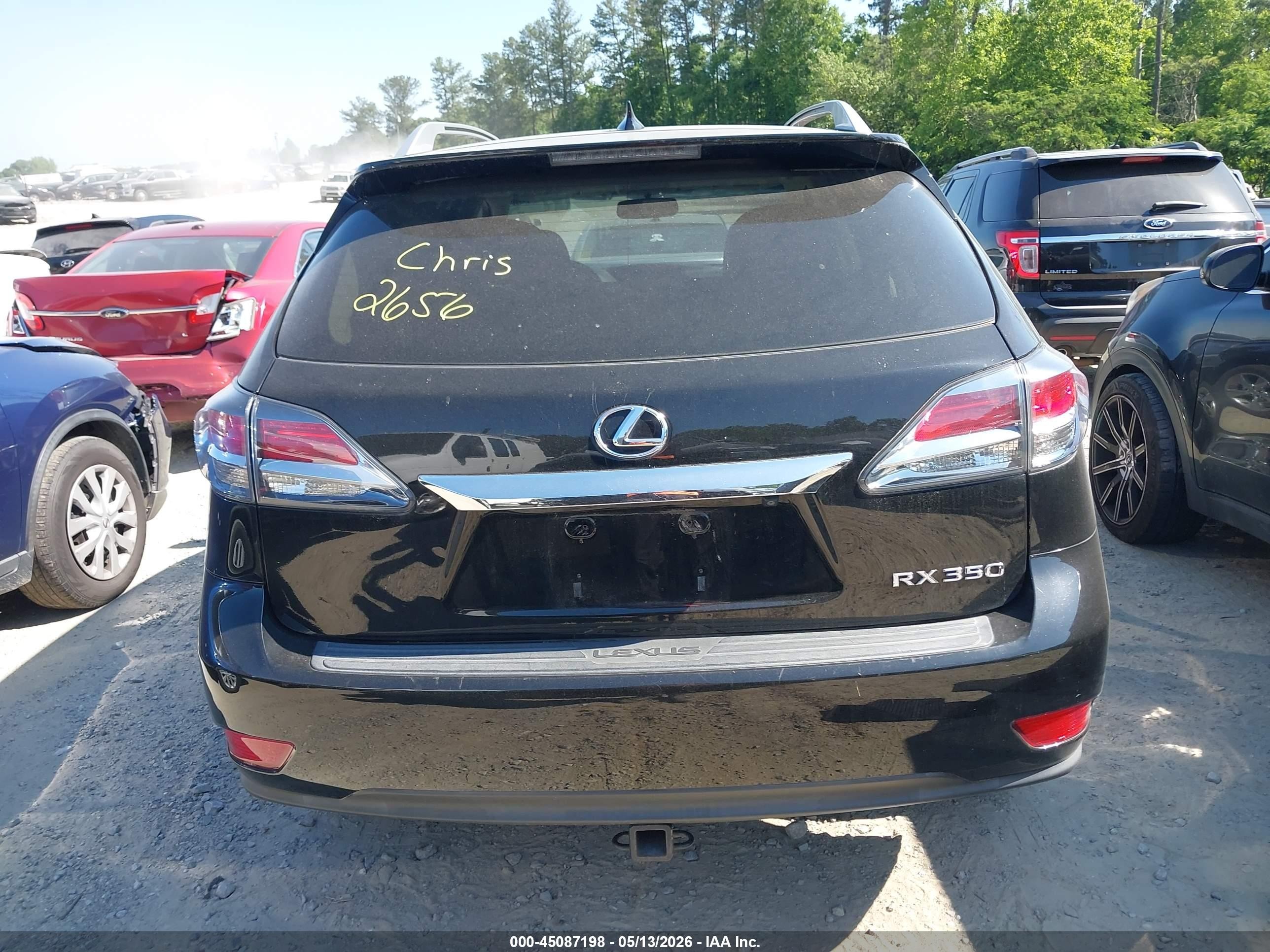 2014 Lexus Rx 350   Black vin: 2T2BK1BAXEC231205