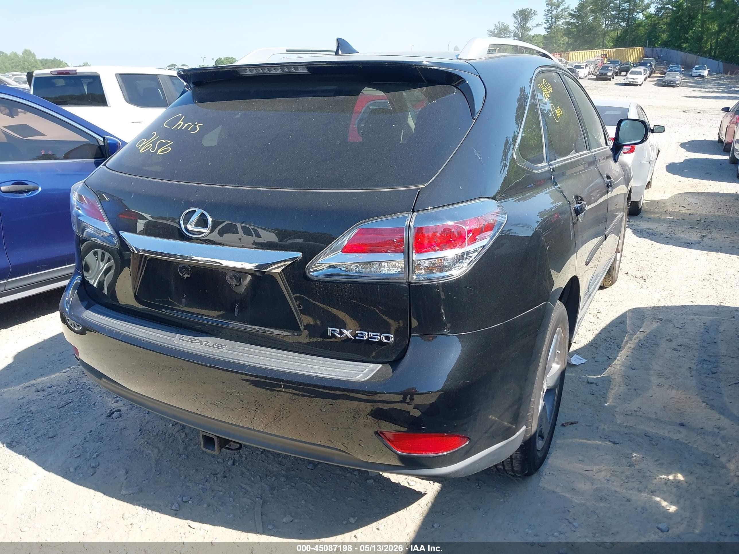 2014 Lexus Rx 350   Black vin: 2T2BK1BAXEC231205