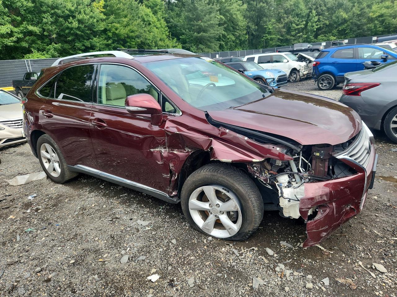 2014 Lexus Rx 350 Base Burgundy vin: 2T2BK1BAXEC238476