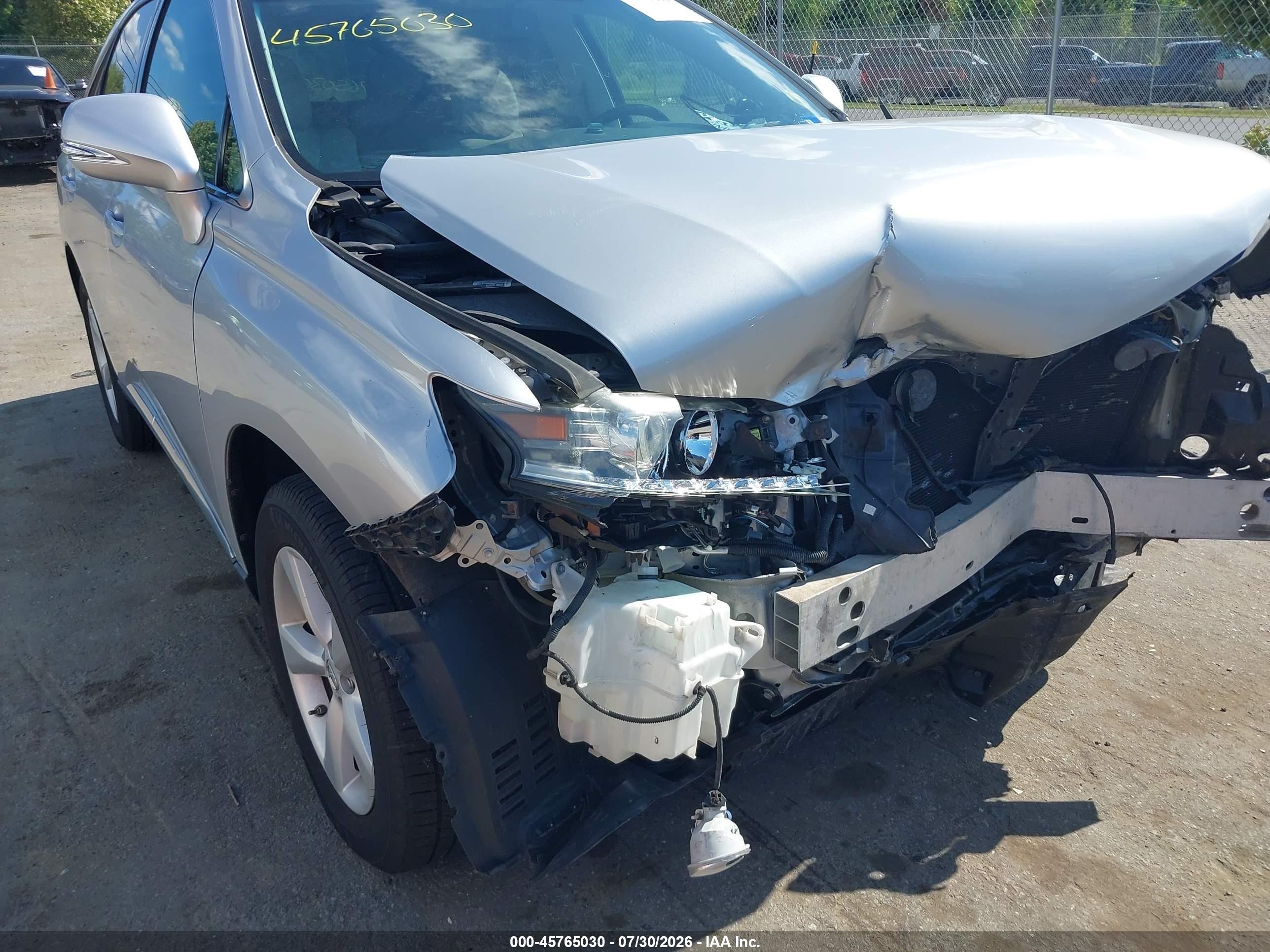 2014 Lexus Rx 350 Silver vin: 2T2BK1BAXEC248425