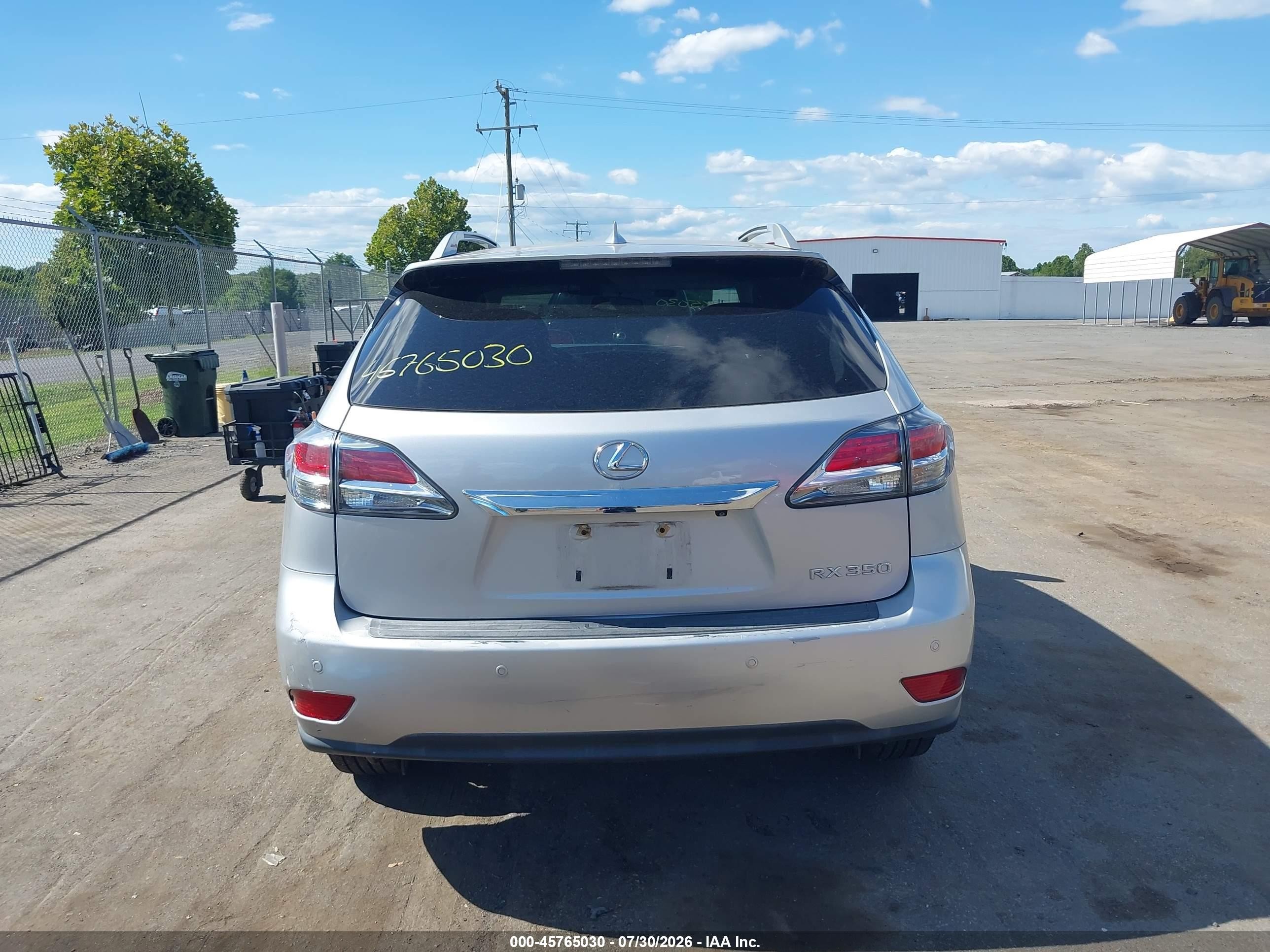 2014 Lexus Rx 350 Silver vin: 2T2BK1BAXEC248425