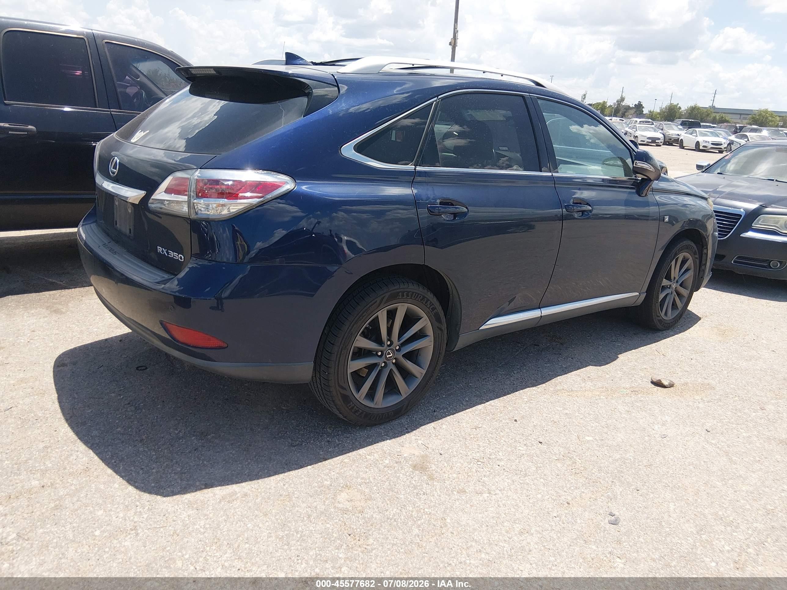 2015 Lexus Rx 350 F Sport Blue vin: 2T2BK1BAXFC257286
