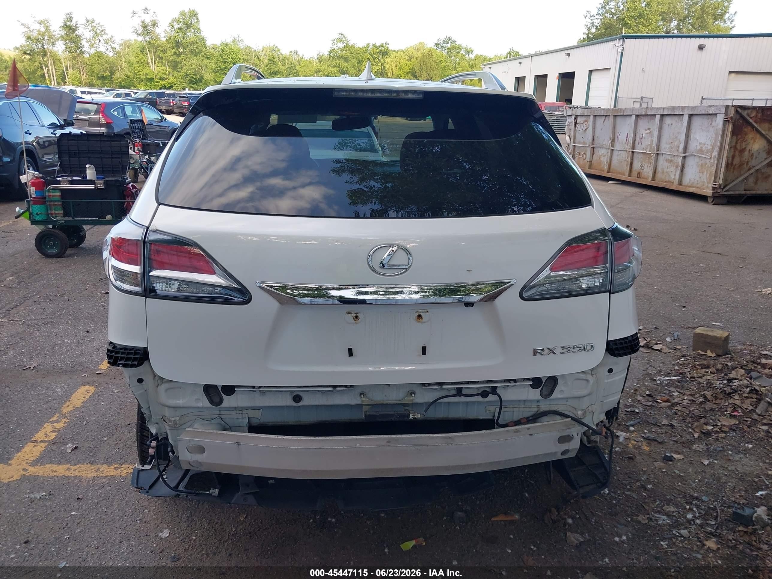 2015 Lexus Rx 350   White vin: 2T2BK1BAXFC261399
