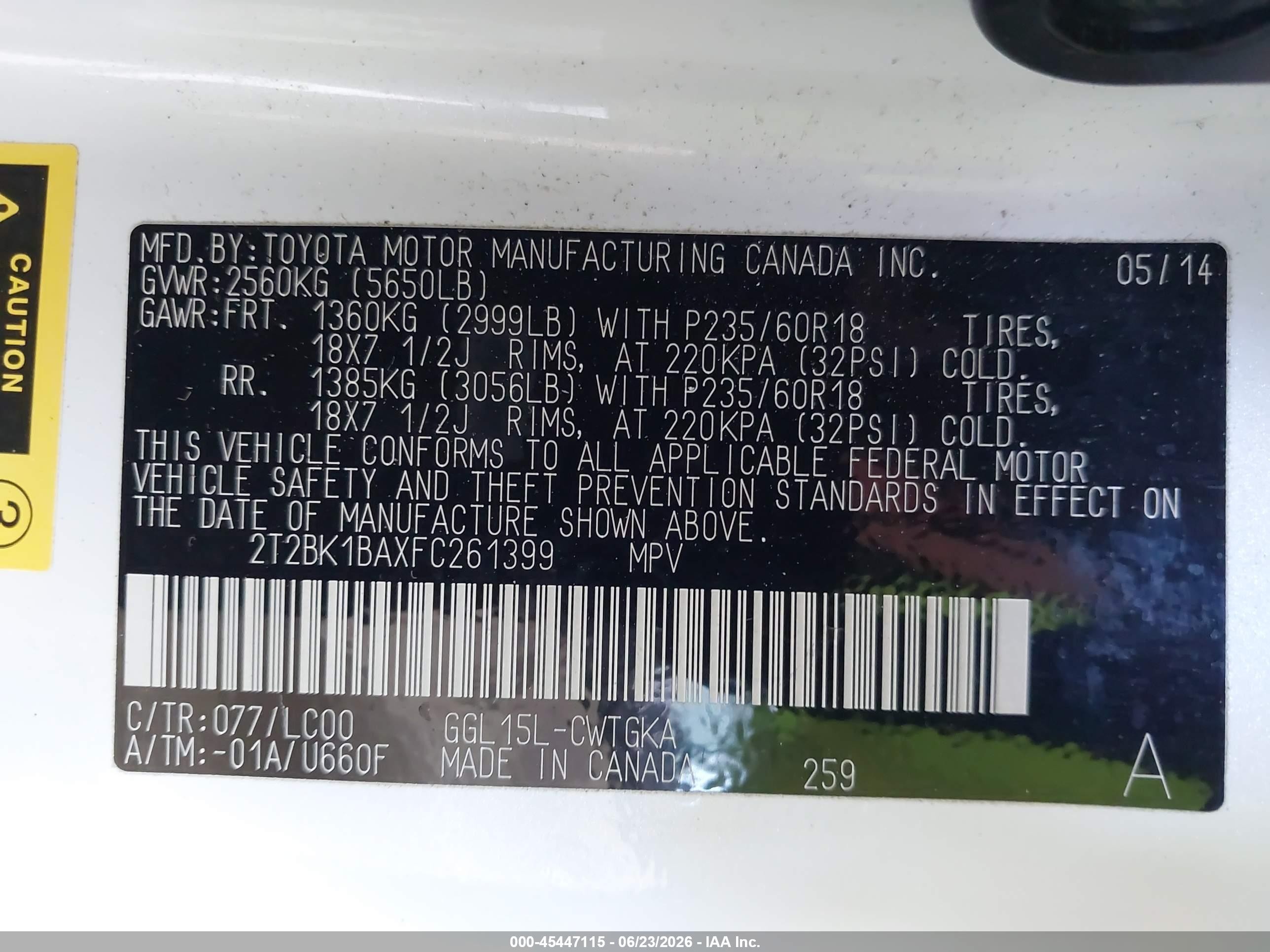 2015 Lexus Rx 350   White vin: 2T2BK1BAXFC261399