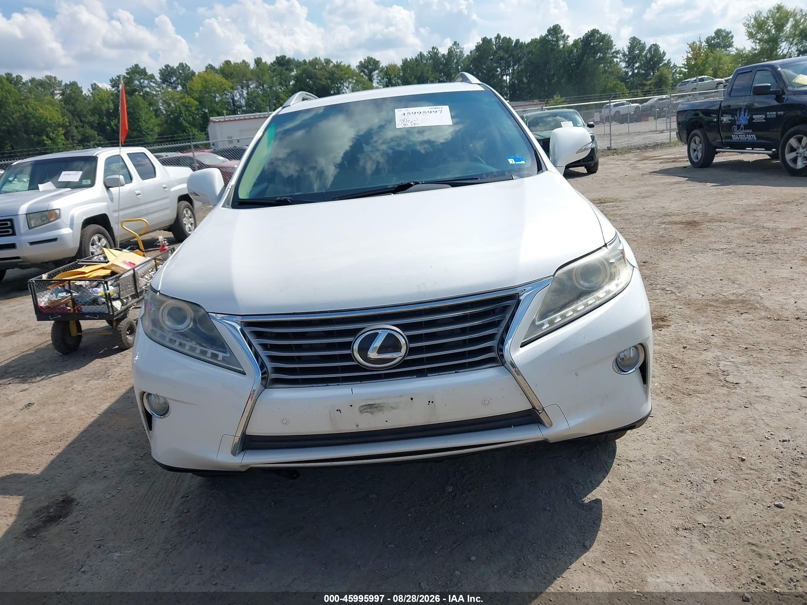 2015 Lexus Rx 350   White vin: 2T2BK1BAXFC290479