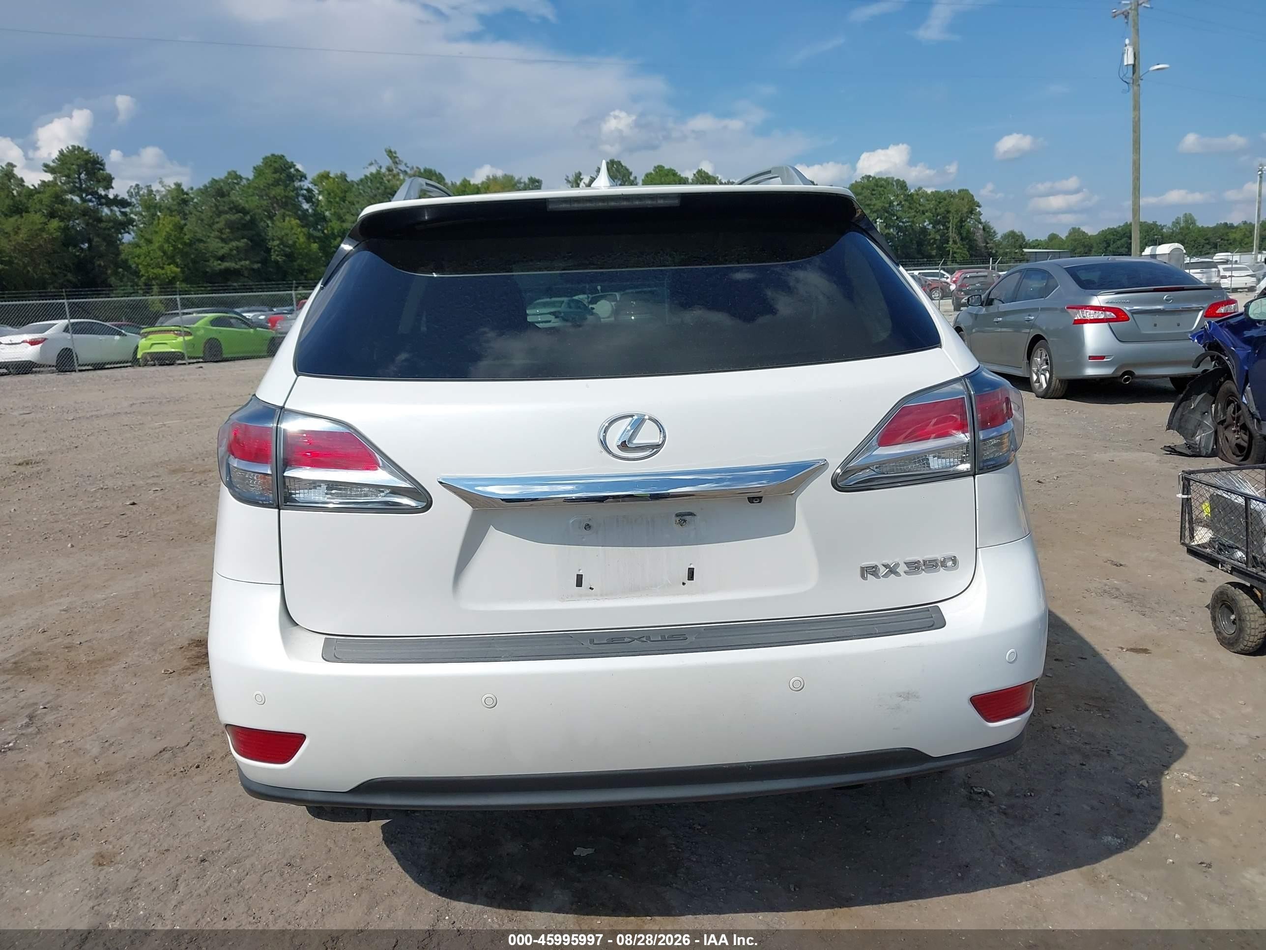 2015 Lexus Rx 350   White vin: 2T2BK1BAXFC290479
