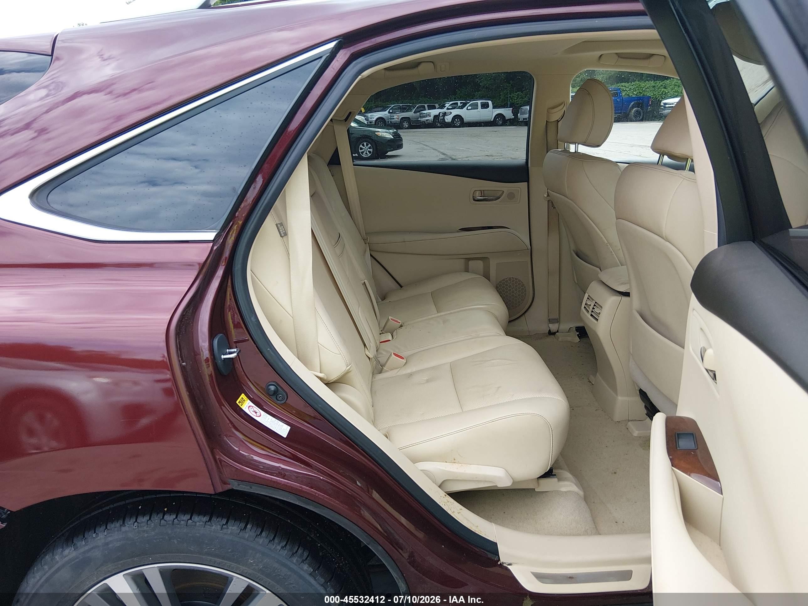 2015 Lexus Rx 350 Burgundy vin: 2T2BK1BAXFC303716