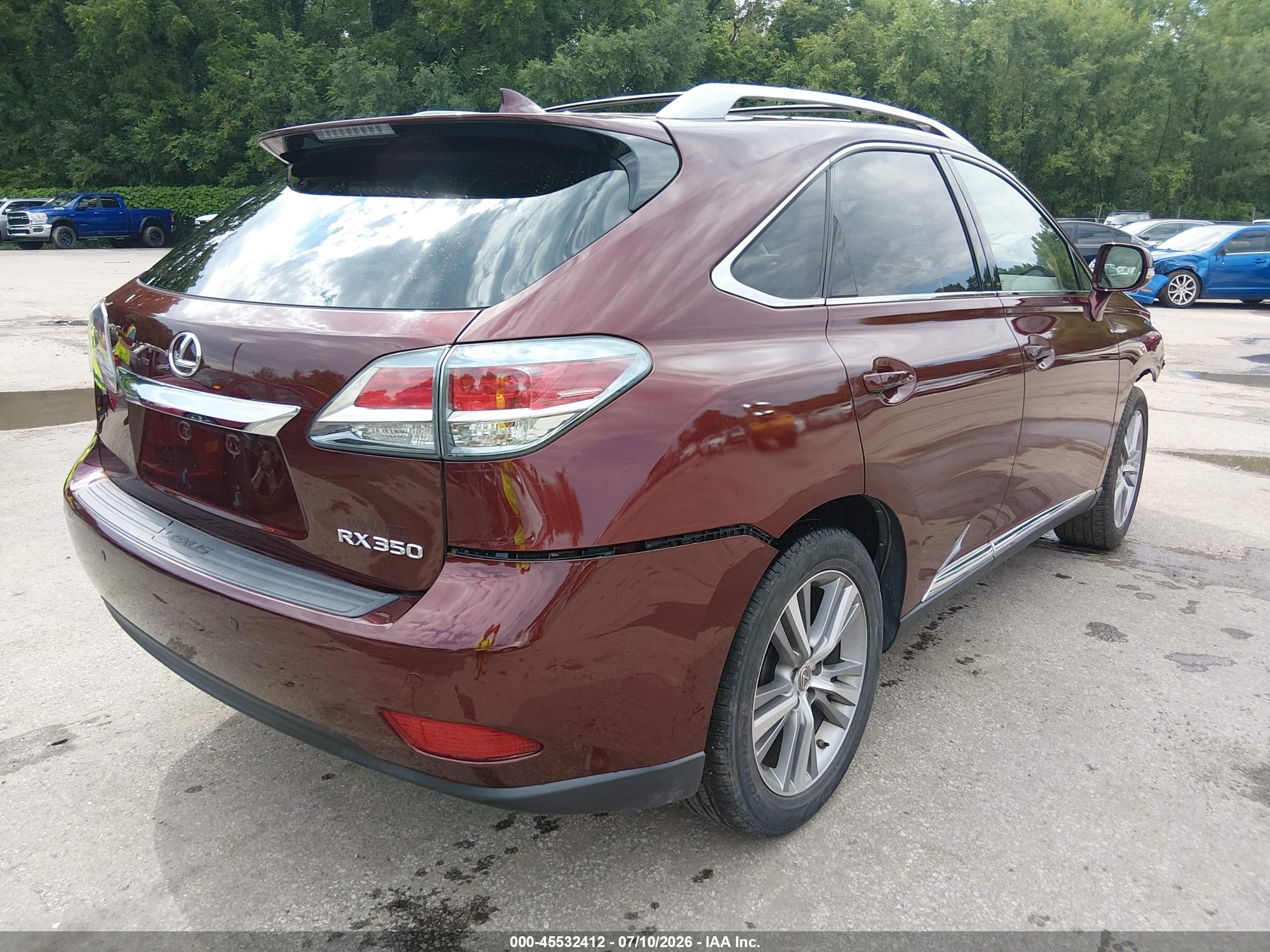 2015 Lexus Rx 350 Burgundy vin: 2T2BK1BAXFC303716