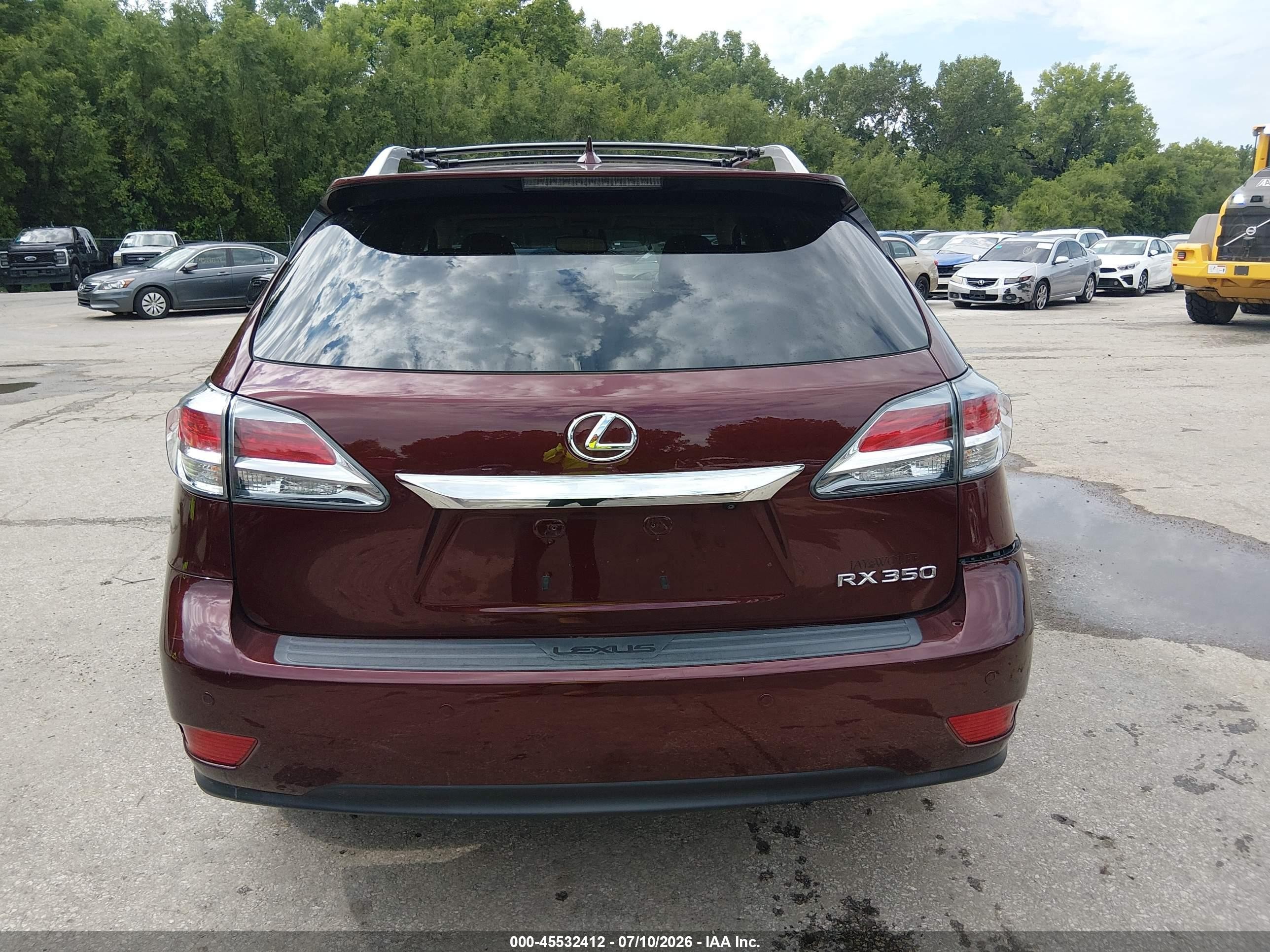 2015 Lexus Rx 350 Burgundy vin: 2T2BK1BAXFC303716