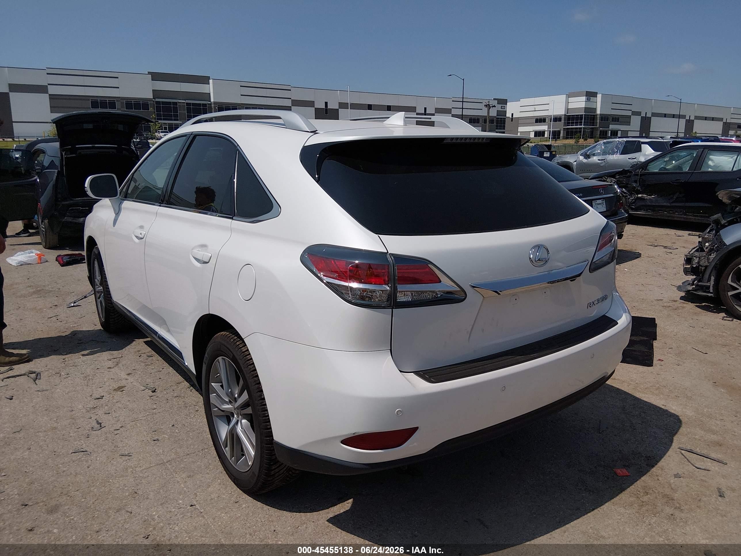2015 Lexus Rx 350   White vin: 2T2BK1BAXFC318183