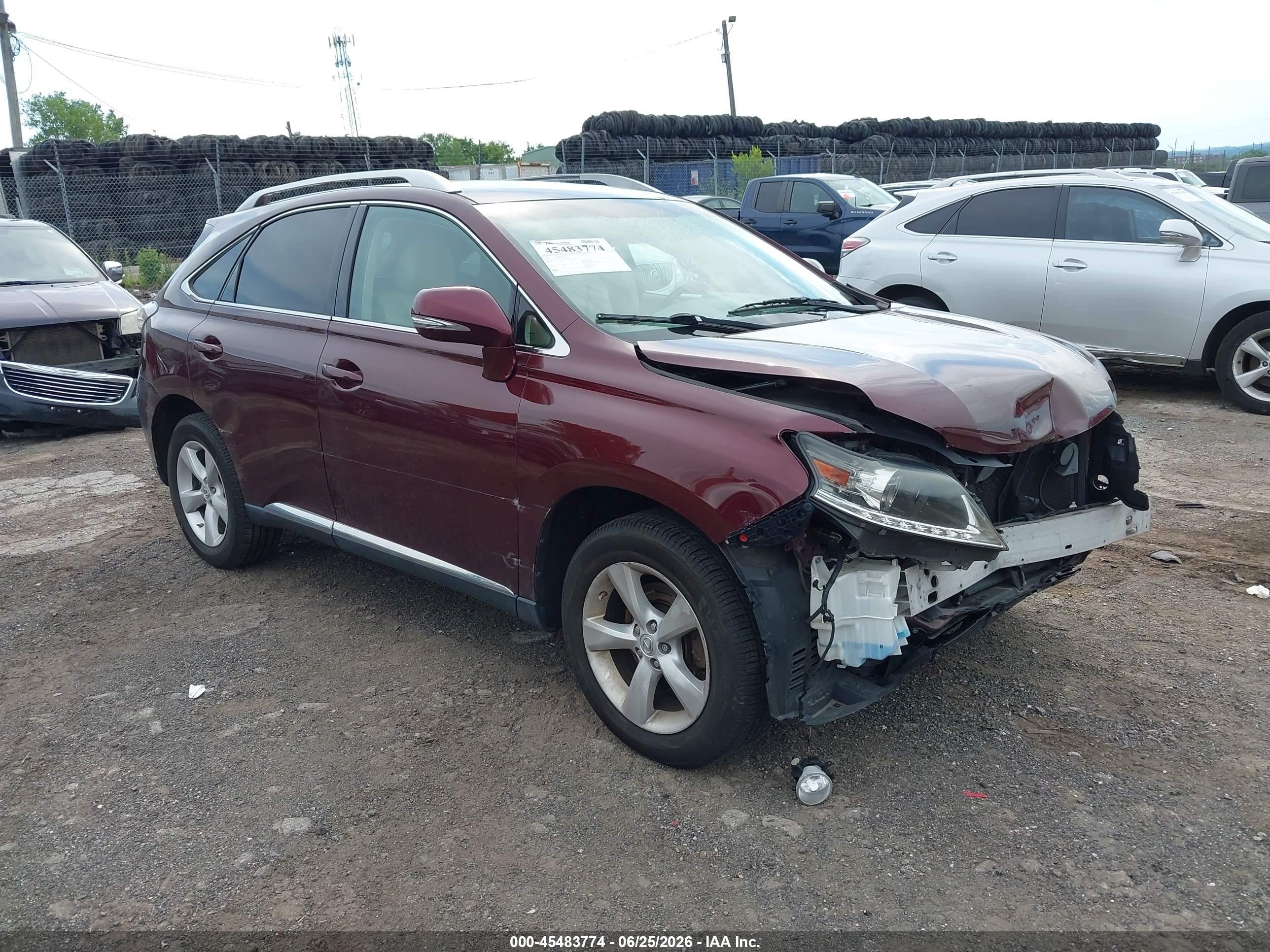 2015 Lexus Rx 350   Бордовый vin: 2T2BK1BAXFC324856