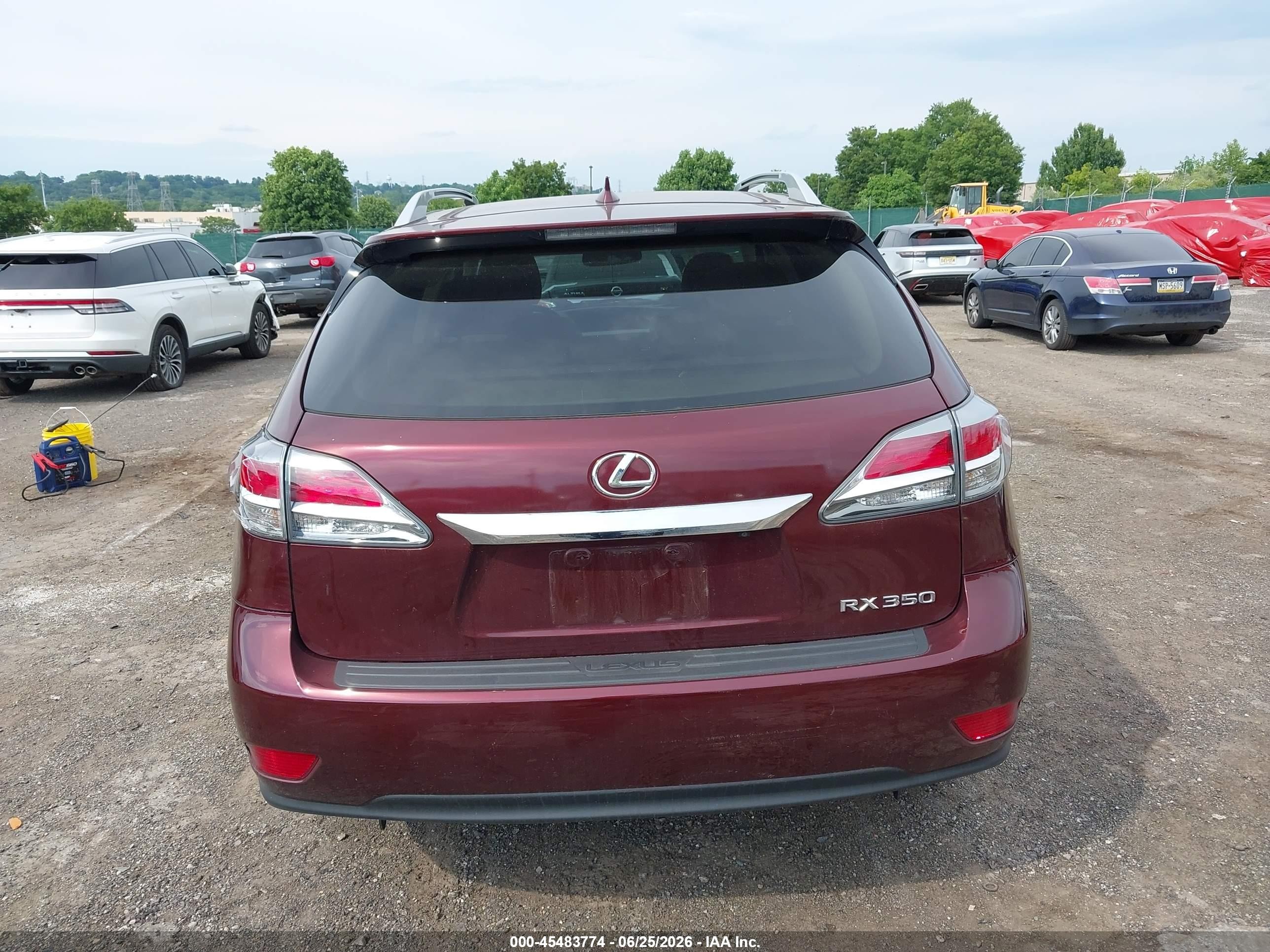 2015 Lexus Rx 350   Burgundy vin: 2T2BK1BAXFC324856