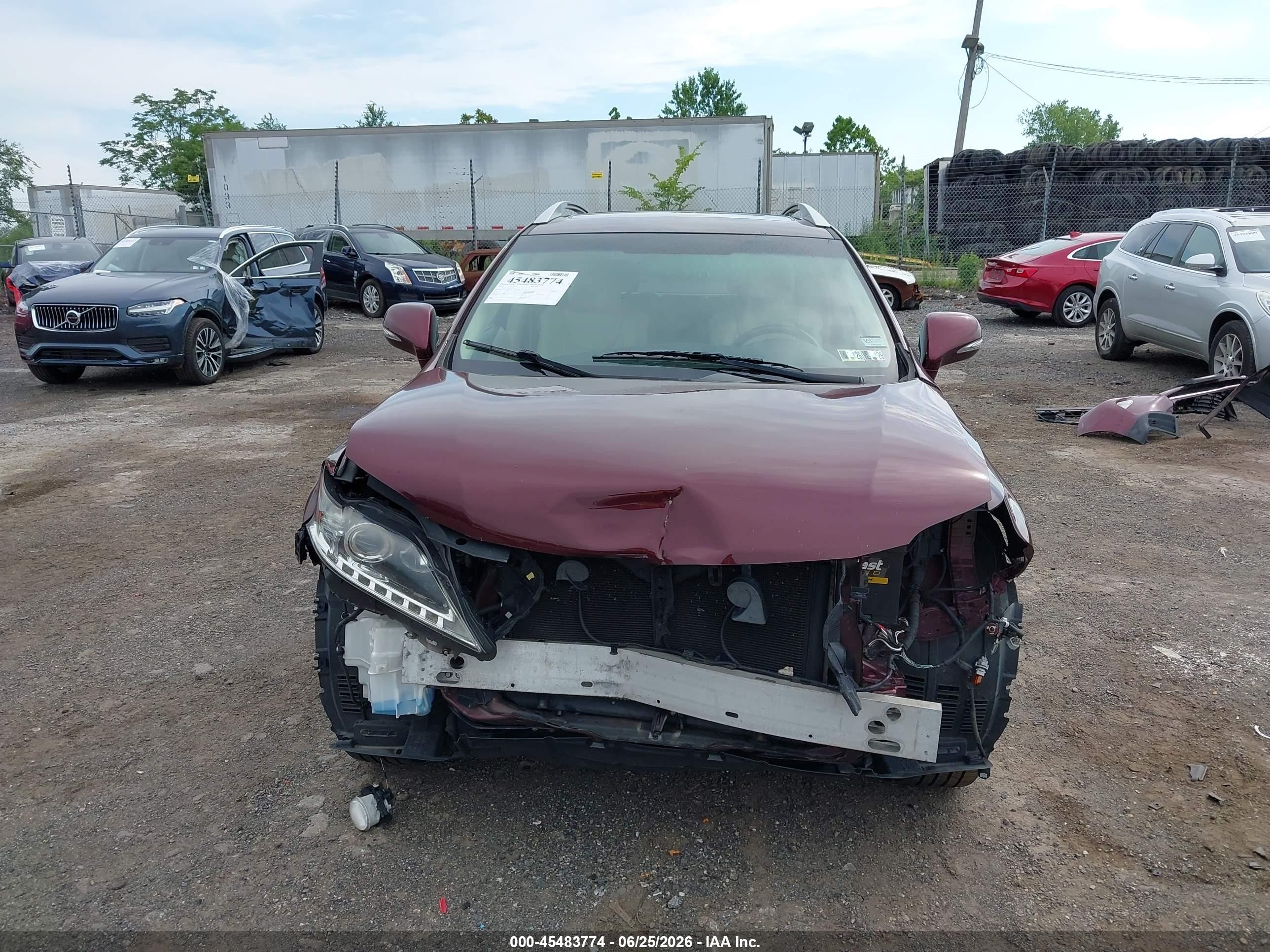 2015 Lexus Rx 350   Burgundy vin: 2T2BK1BAXFC324856