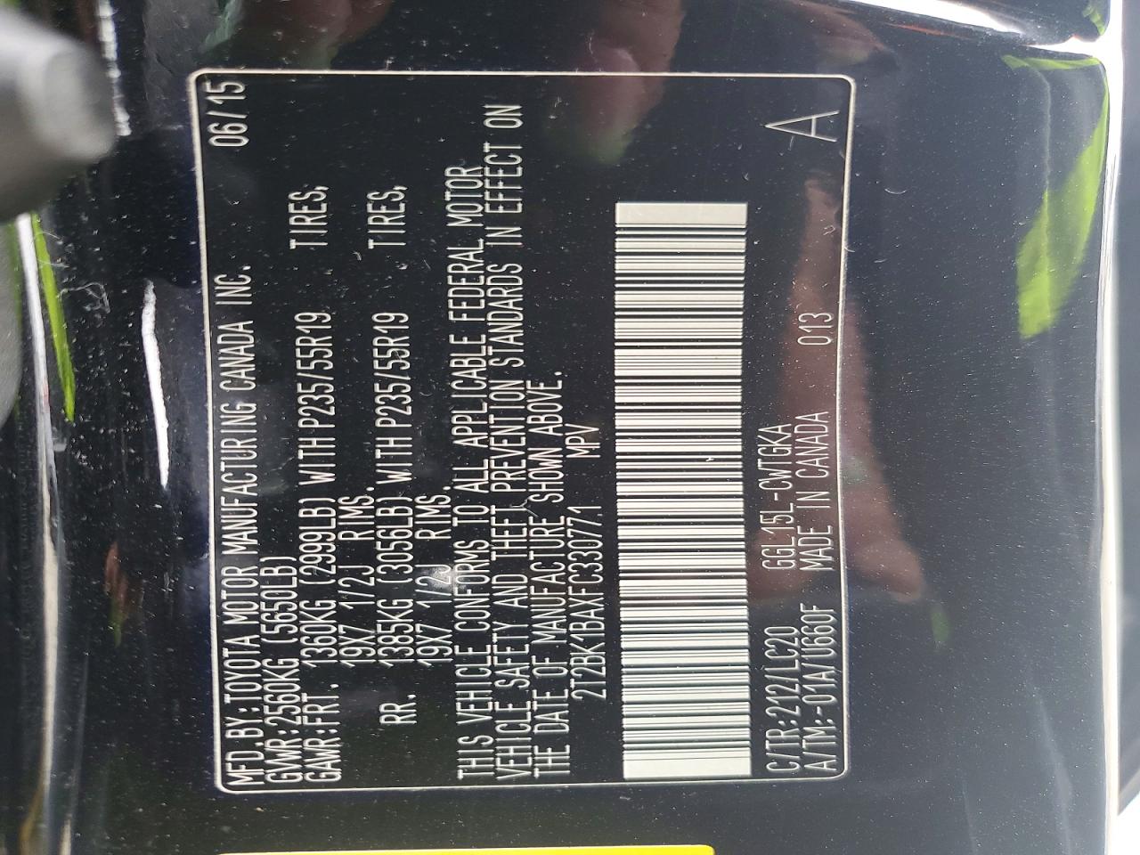 2015 Lexus Rx 350 Base Black vin: 2T2BK1BAXFC330771