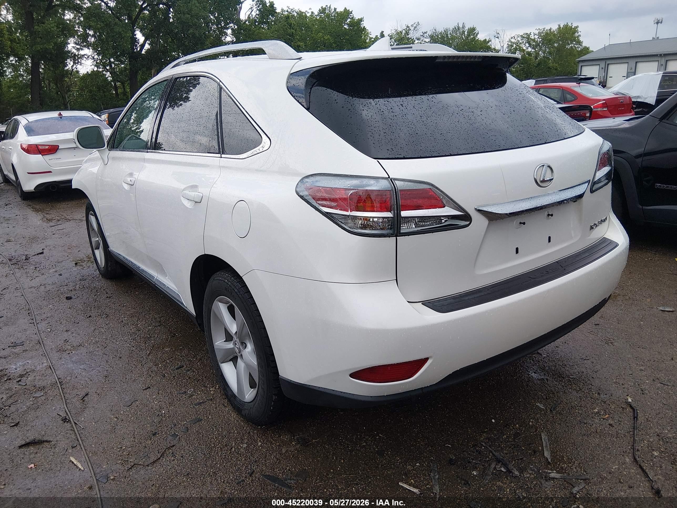 2015 Lexus Rx 350   White vin: 2T2BK1BAXFC338207