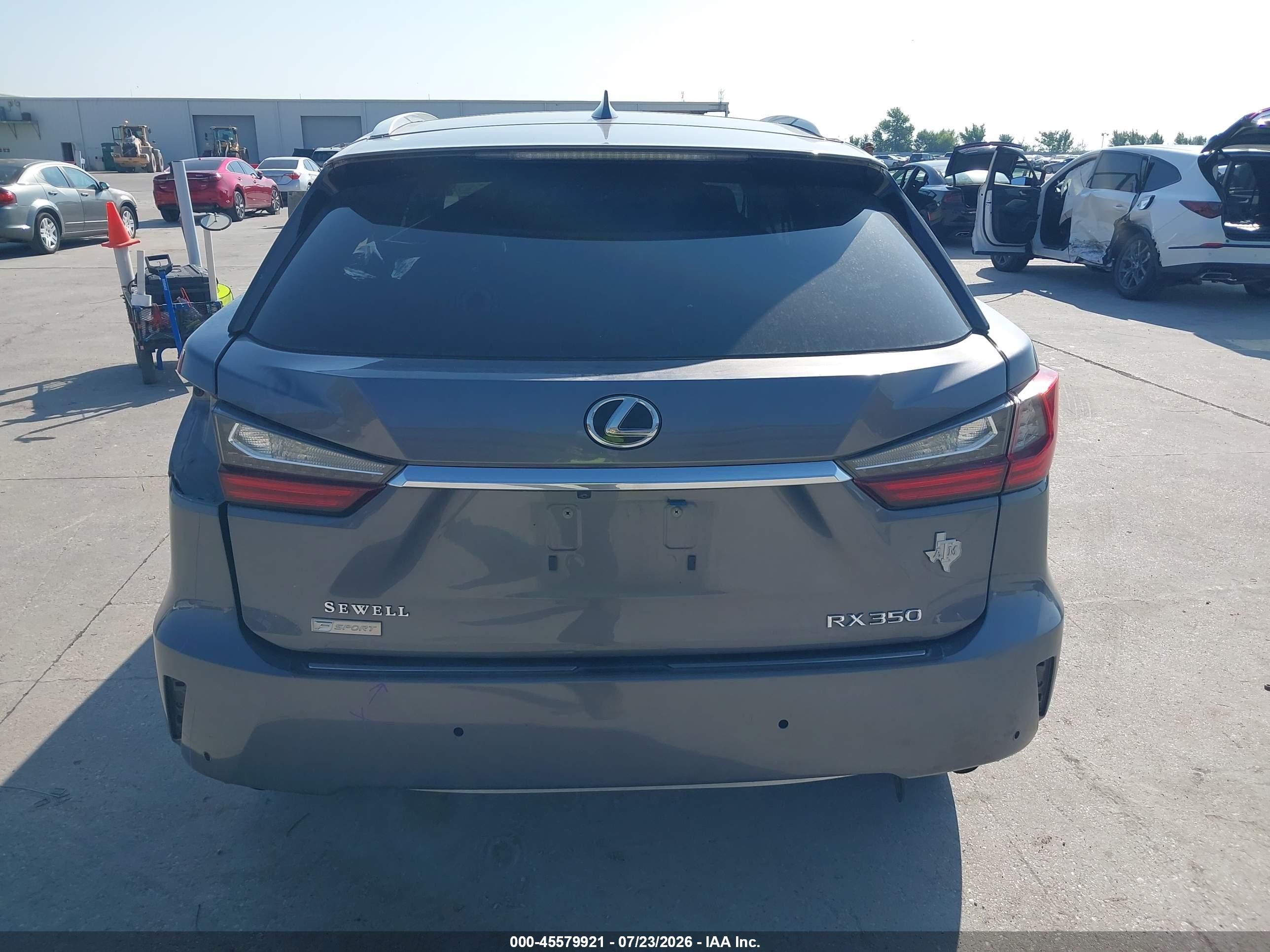 2017 Lexus Rx 350 F Sport Gray vin: 2T2BZMCA1HC089360