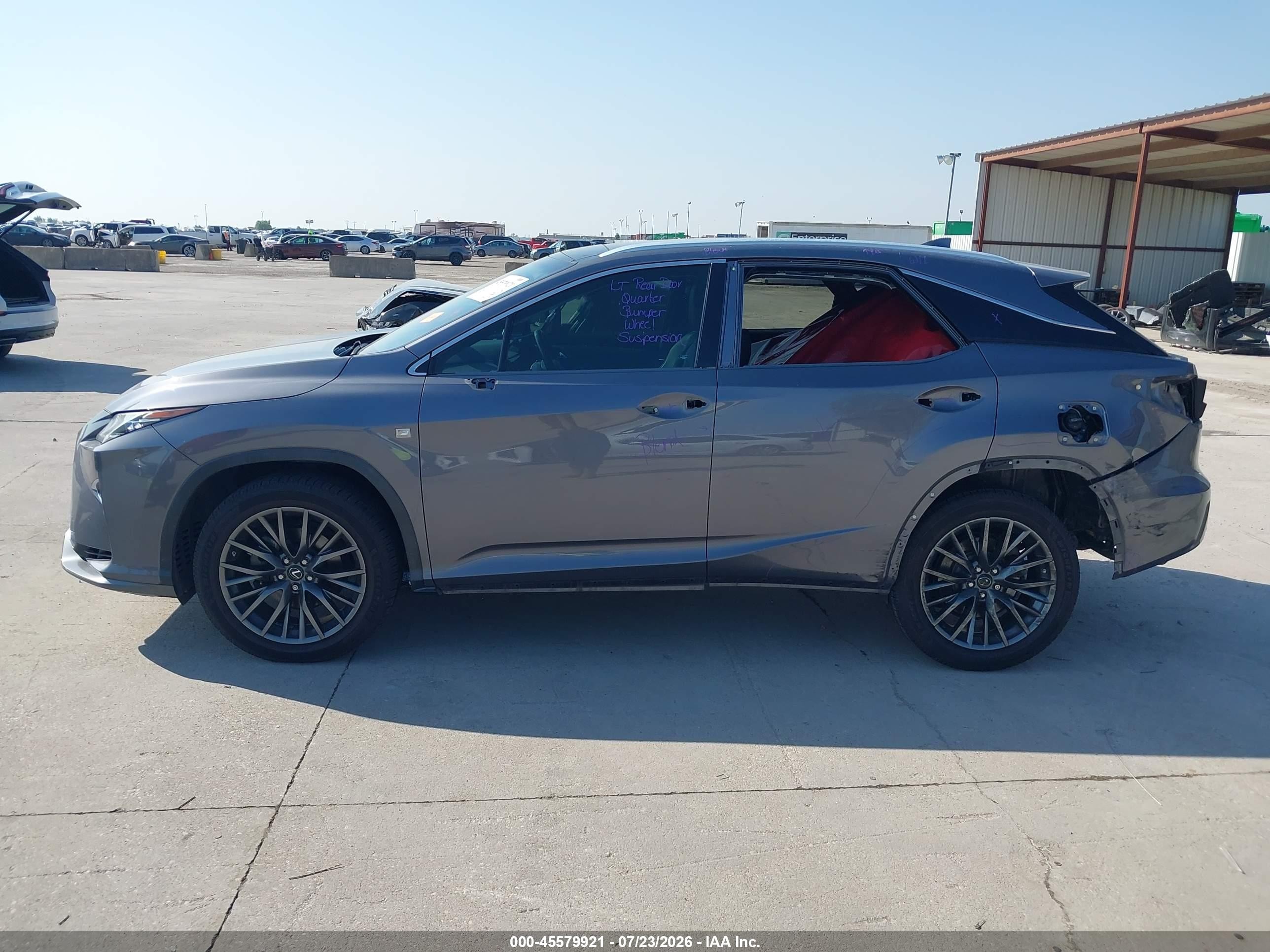 2017 Lexus Rx 350 F Sport Gray vin: 2T2BZMCA1HC089360