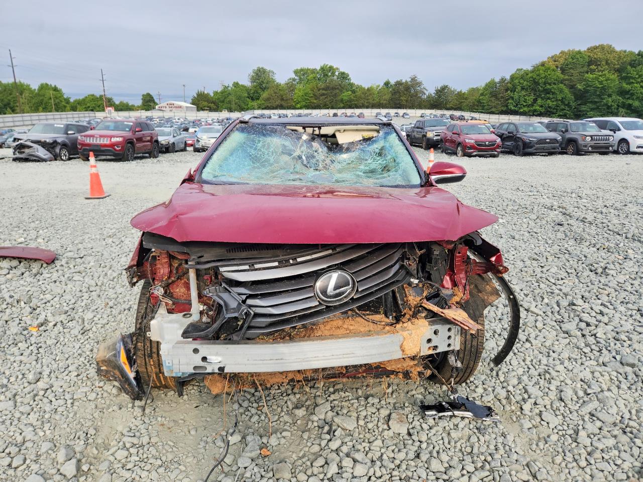 2018 Lexus Rx 350 Base Red vin: 2T2BZMCA1JC163138