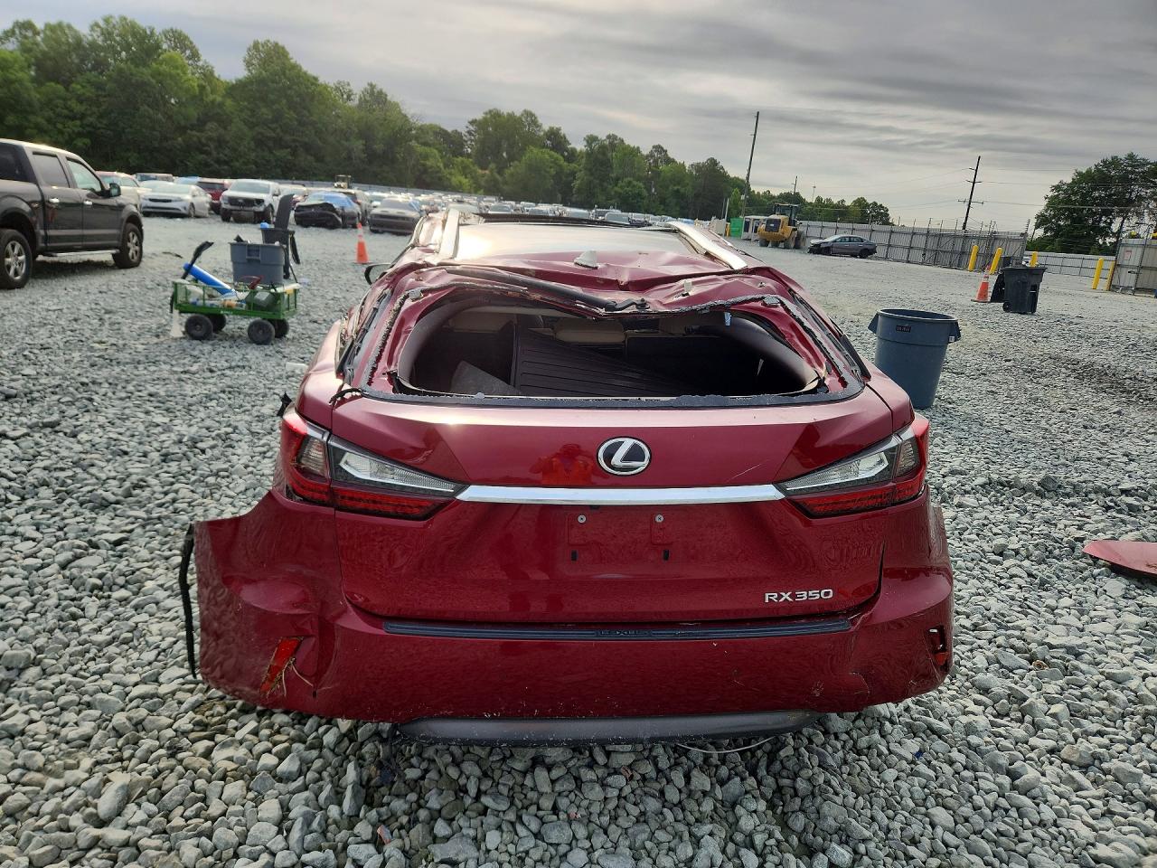2018 Lexus Rx 350 Base Red vin: 2T2BZMCA1JC163138