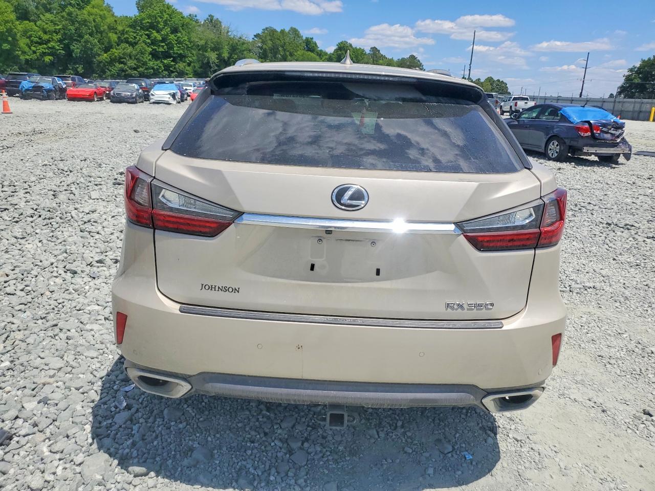 2016 Lexus Rx 350 Base Бежевый vin: 2T2BZMCA2GC045933