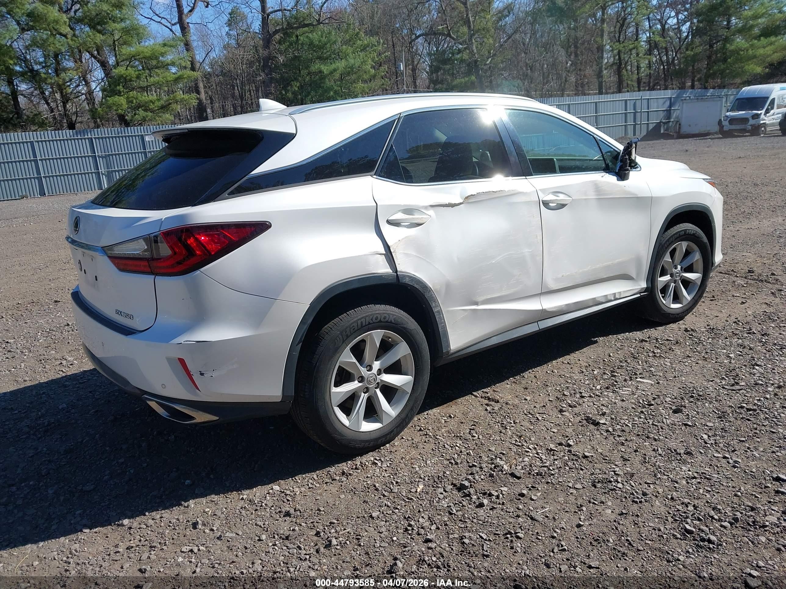 2017 Lexus Rx 350 White vin: 2T2BZMCA2HC062832