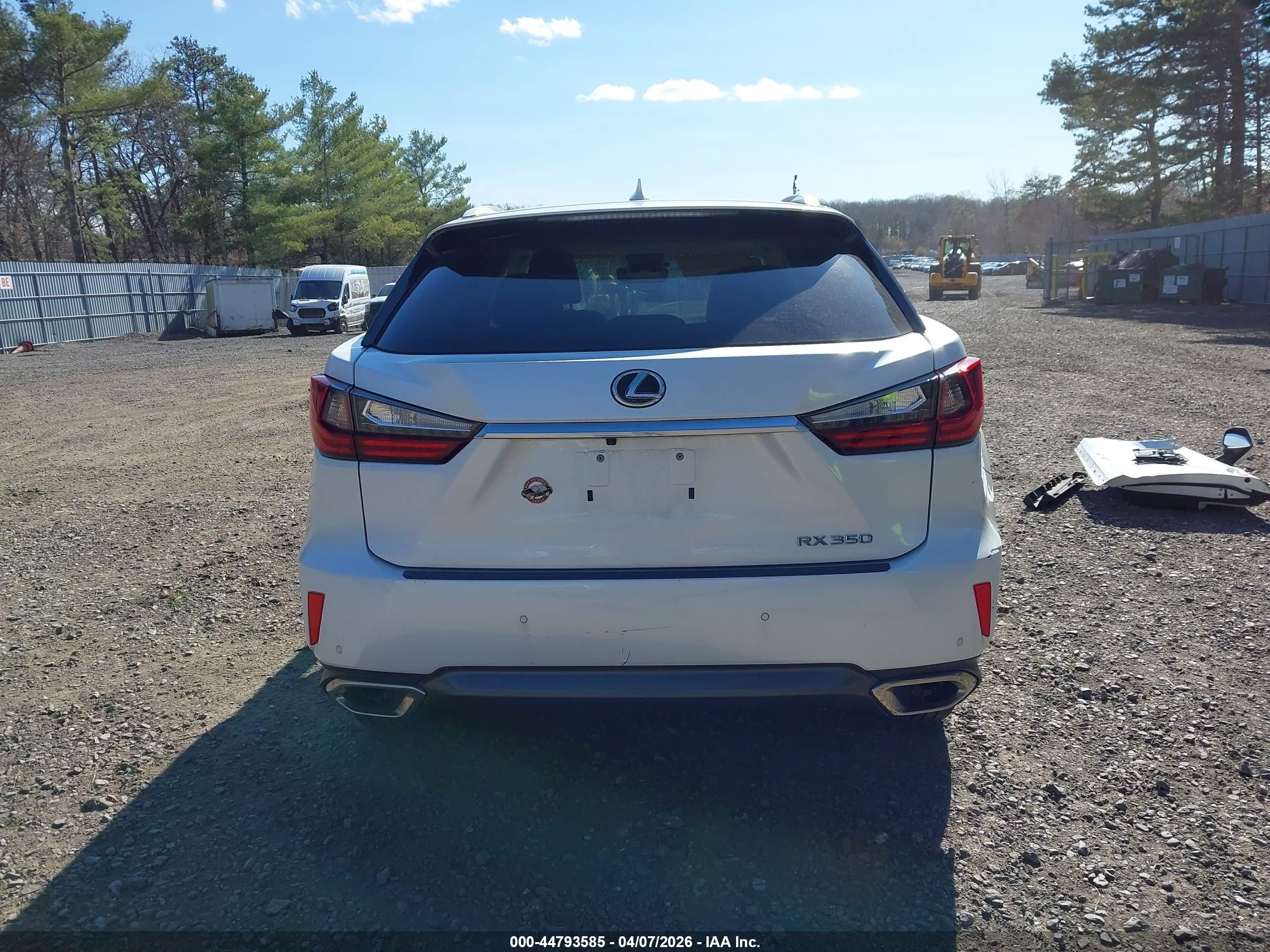 2017 Lexus Rx 350 White vin: 2T2BZMCA2HC062832