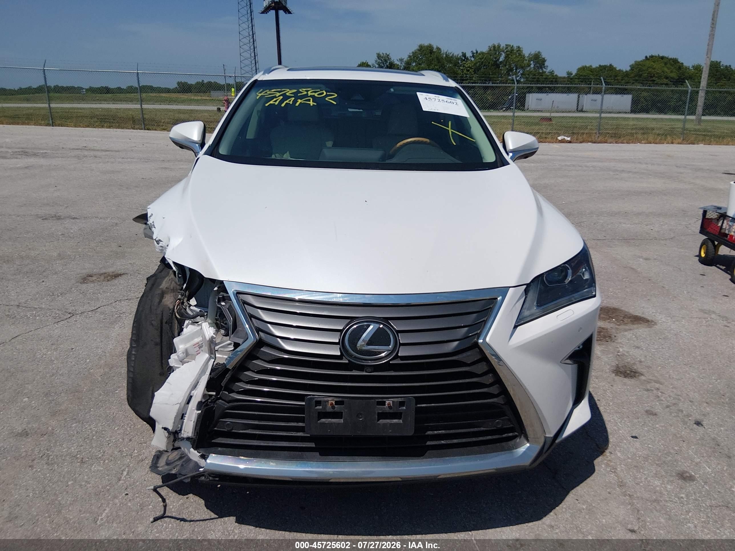 2018 Lexus Rx 350 Белый vin: 2T2BZMCA4JC165305