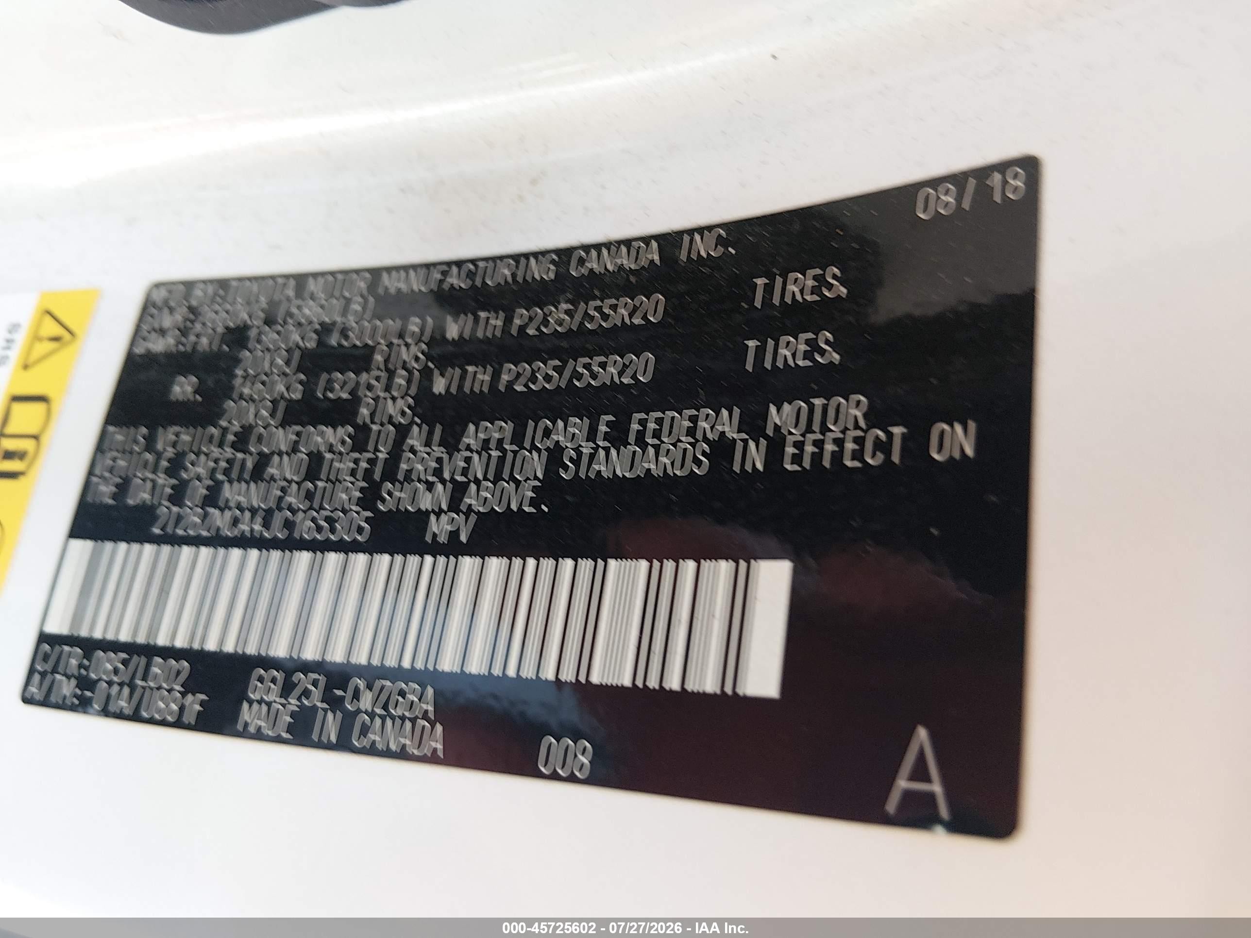 2018 Lexus Rx 350 Белый vin: 2T2BZMCA4JC165305