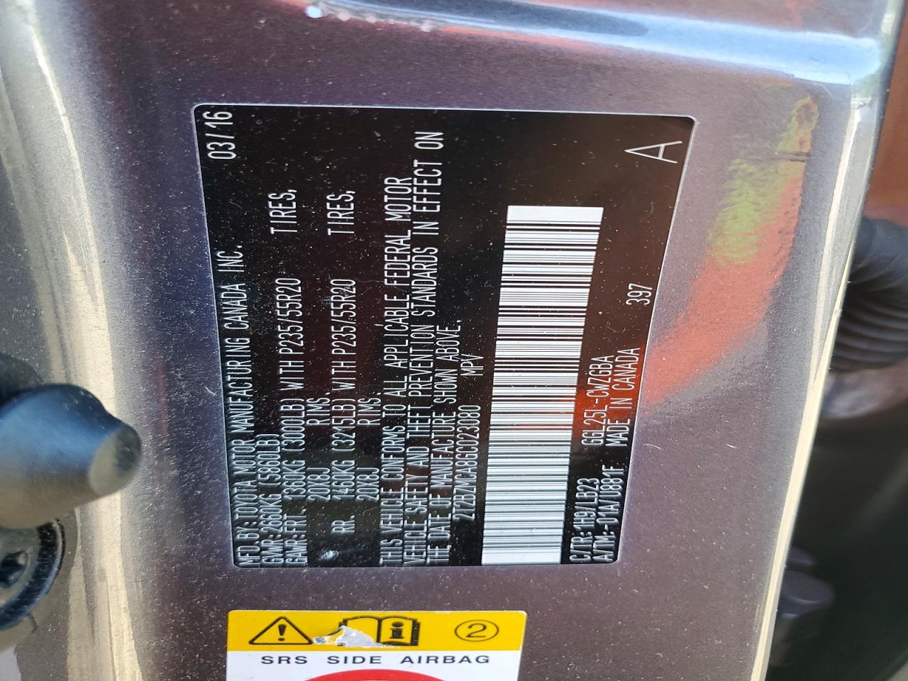 2016 Lexus Rx 350 Base Серебряный vin: 2T2BZMCA8GC023080