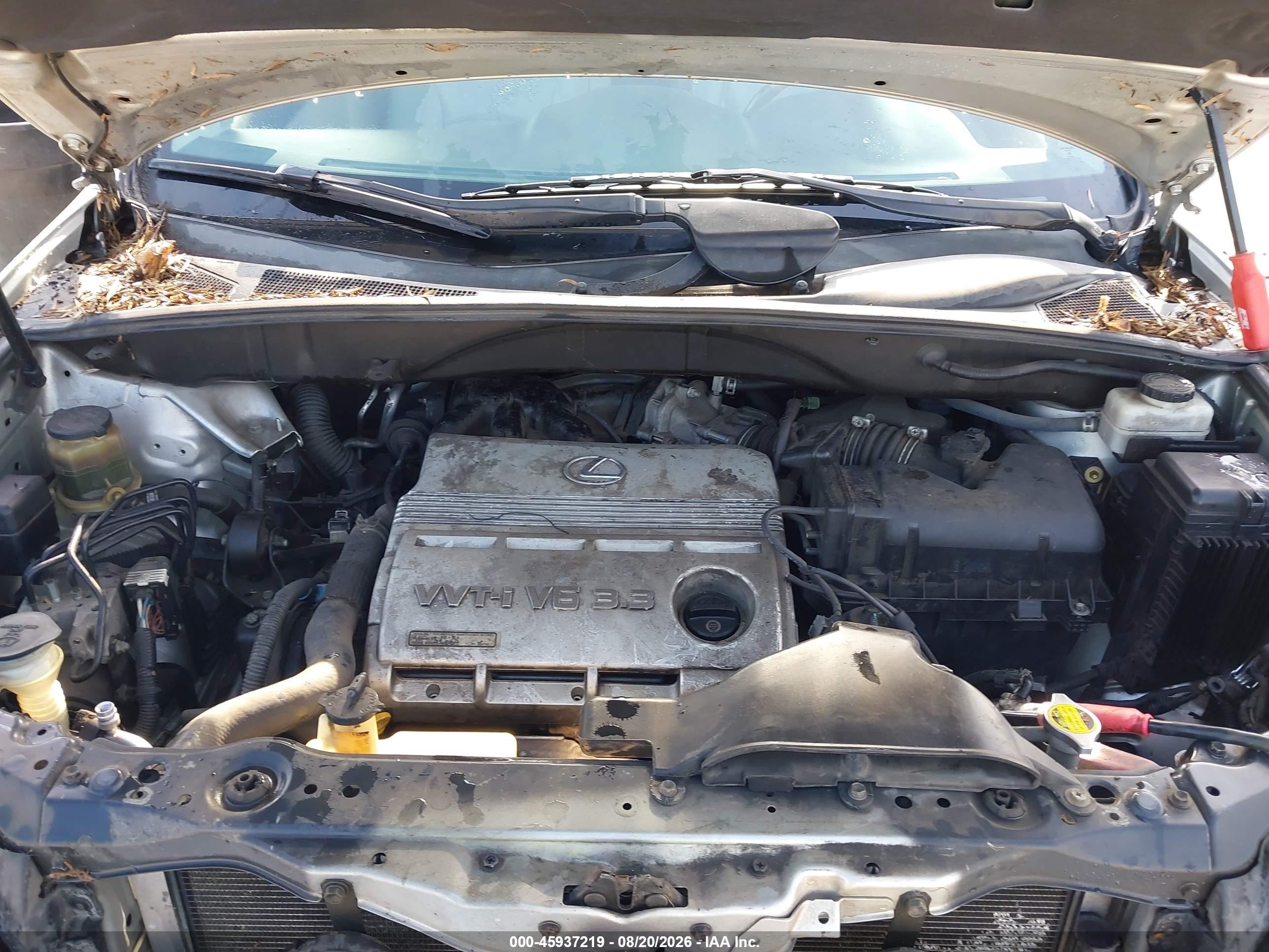 2005 Lexus Rx 330   Silver vin: 2T2GA31U05C036116