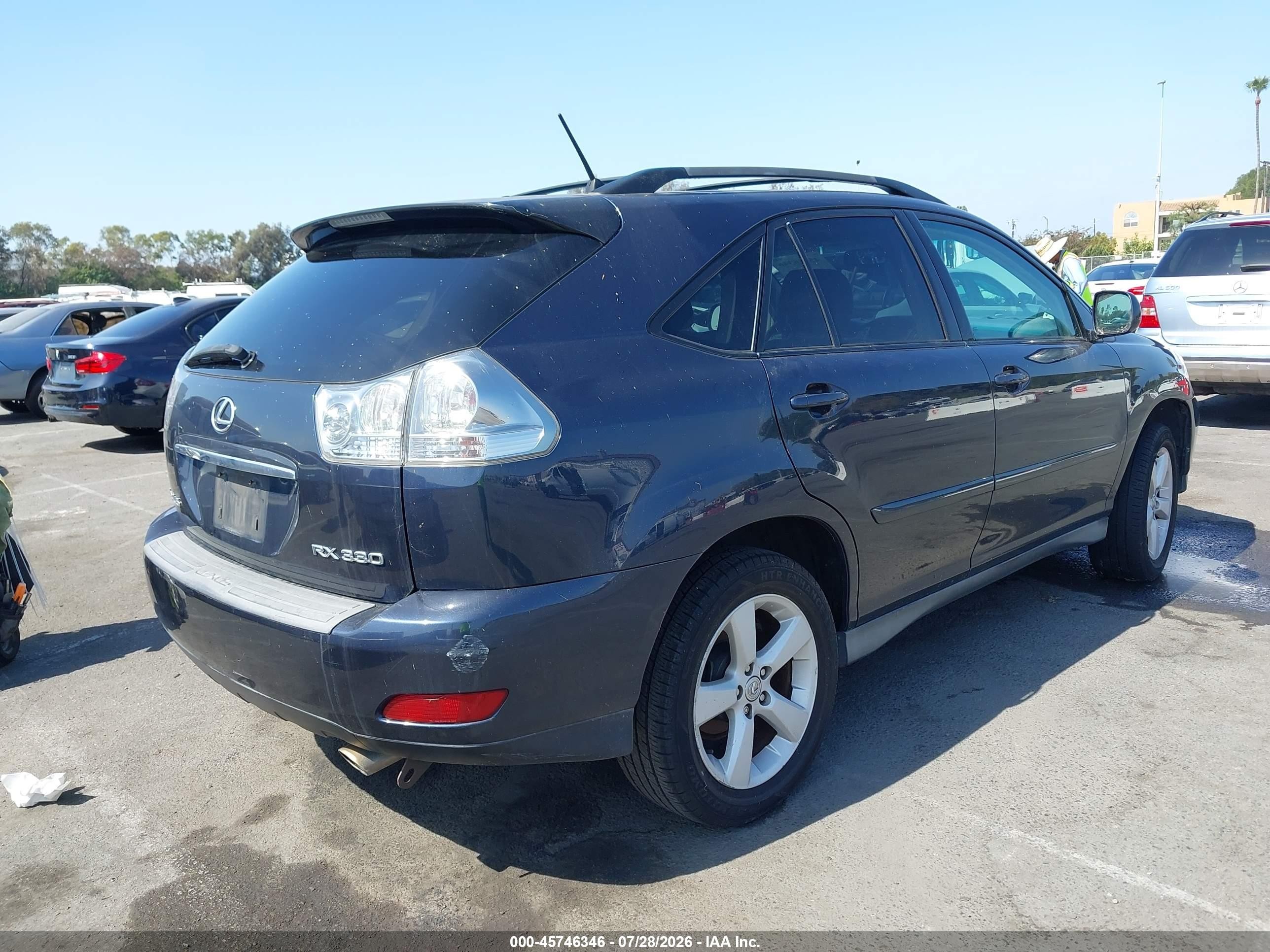2005 Lexus Rx 330   Blue vin: 2T2GA31U15C035489
