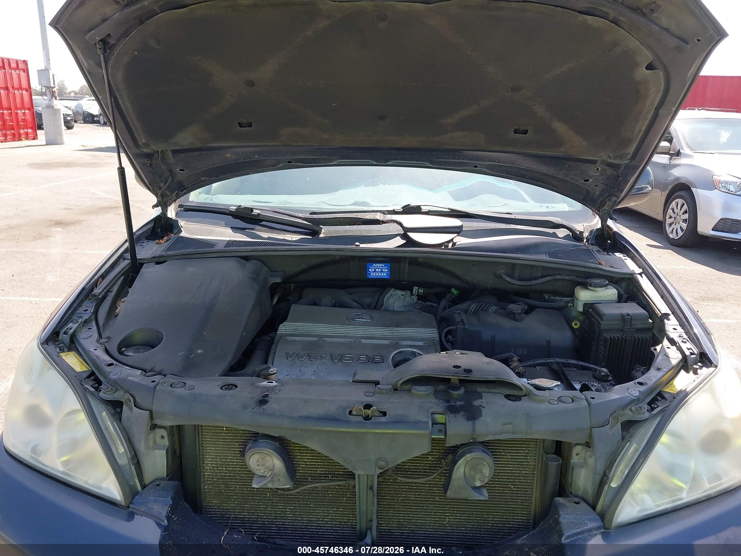2005 Lexus Rx 330   Blue vin: 2T2GA31U15C035489
