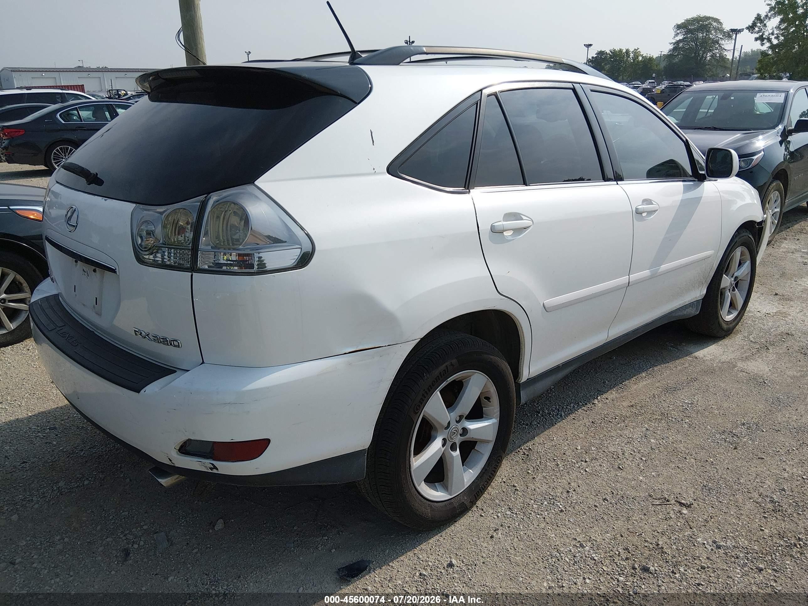 2006 Lexus Rx 330   White vin: 2T2GA31U16C045084