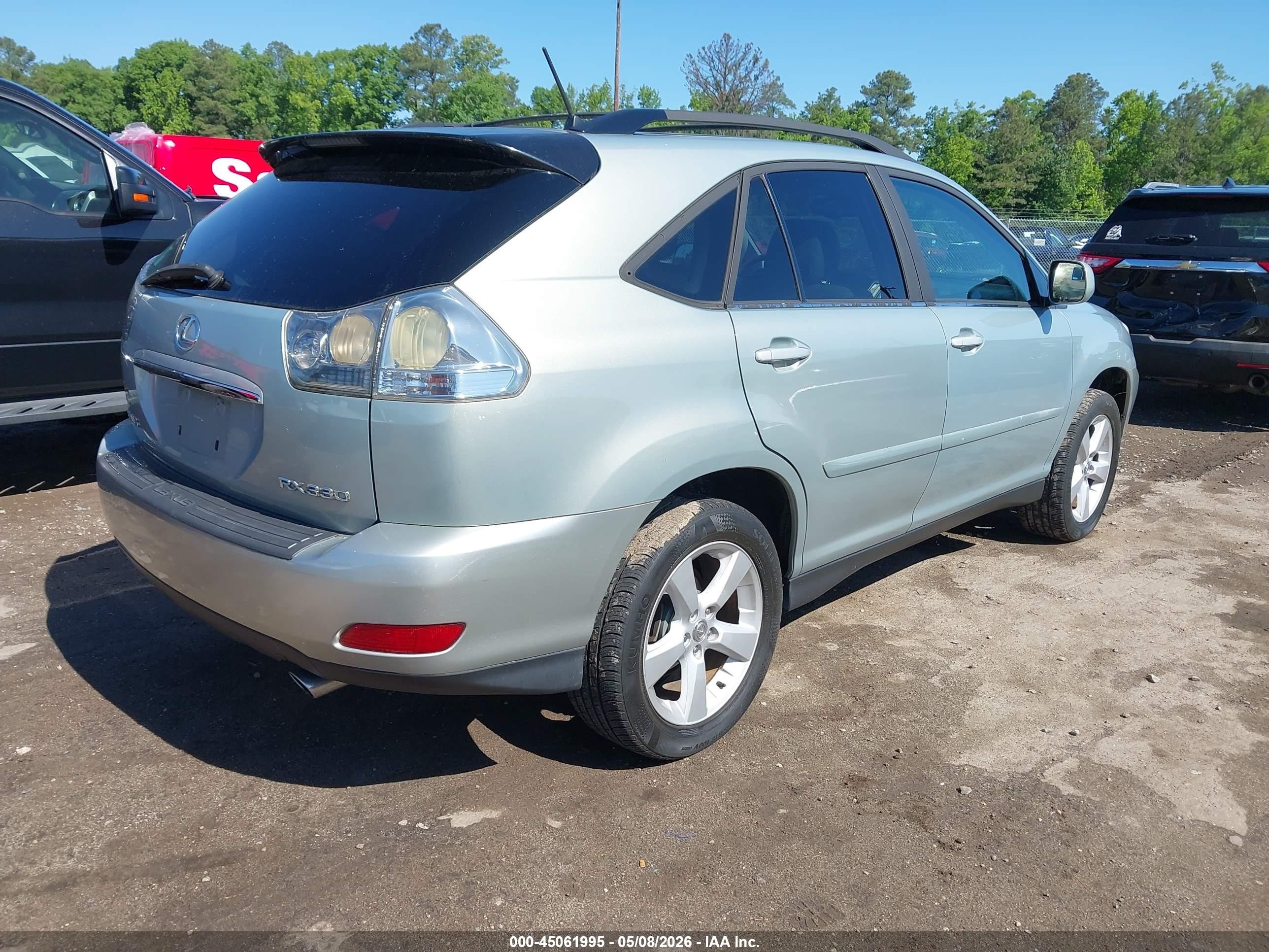 2006 Lexus Rx 330   Blue vin: 2T2GA31U26C044381