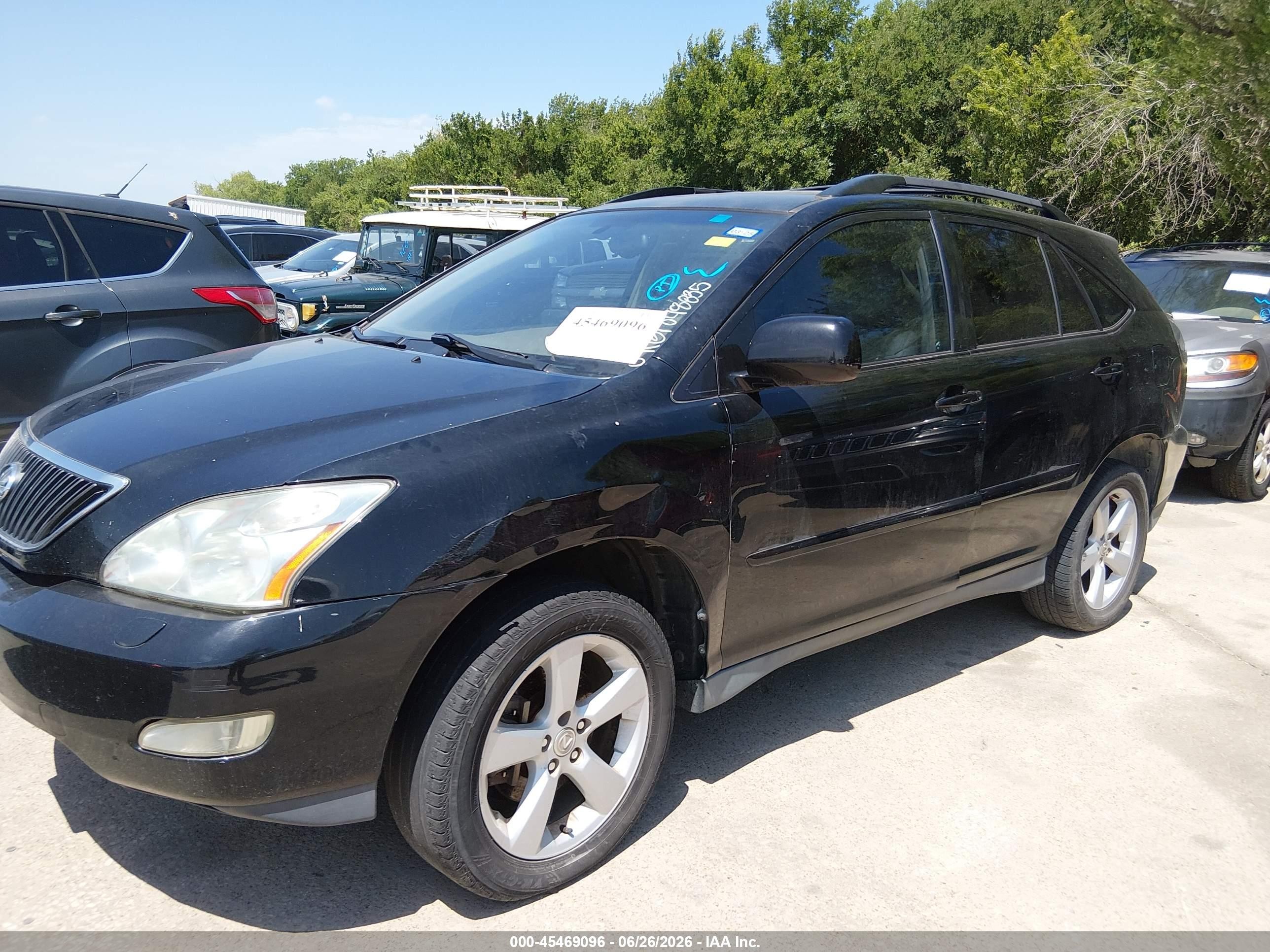 2006 Lexus Rx 330   Black vin: 2T2GA31U26C048835