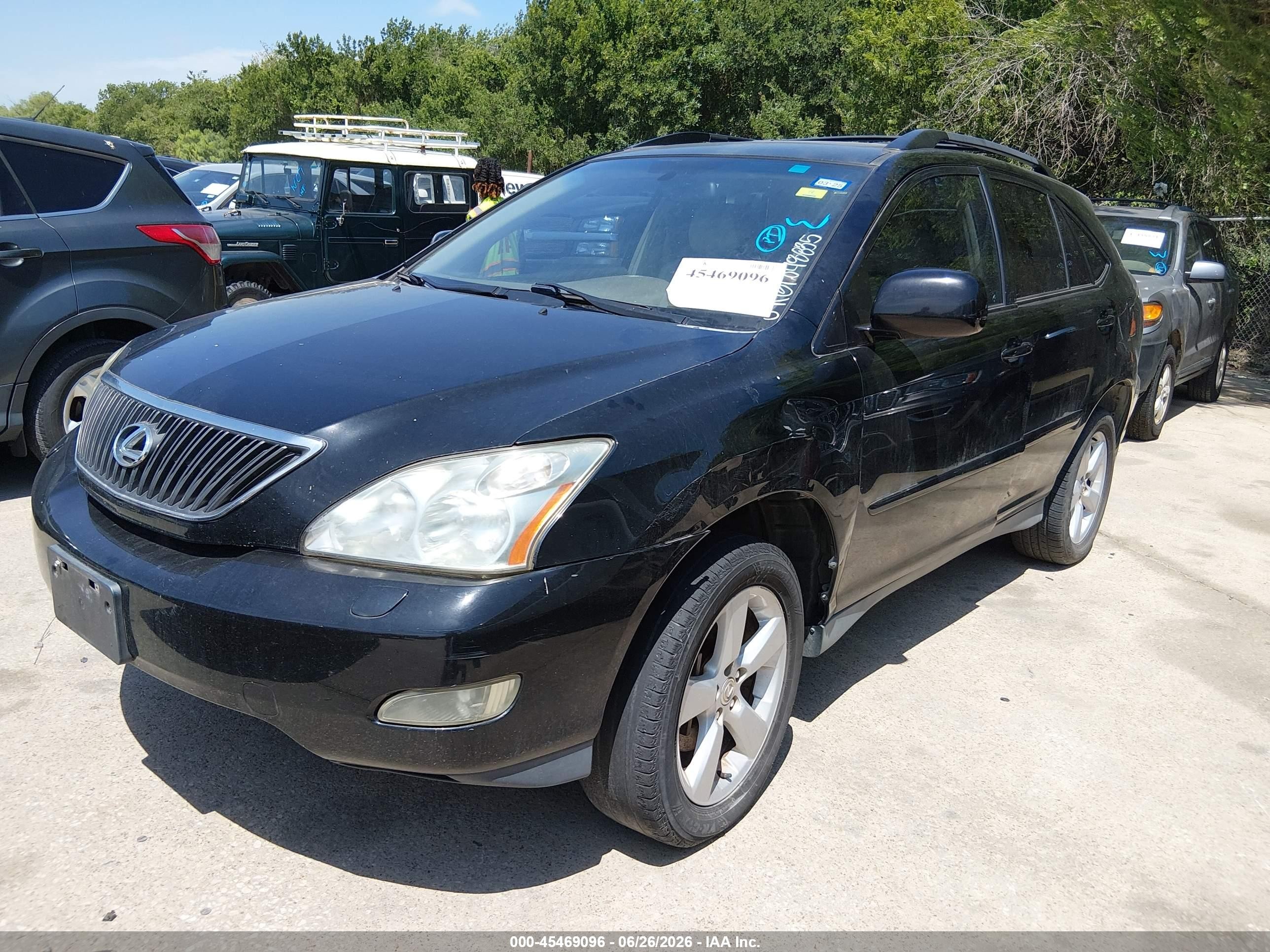 2006 Lexus Rx 330   Black vin: 2T2GA31U26C048835