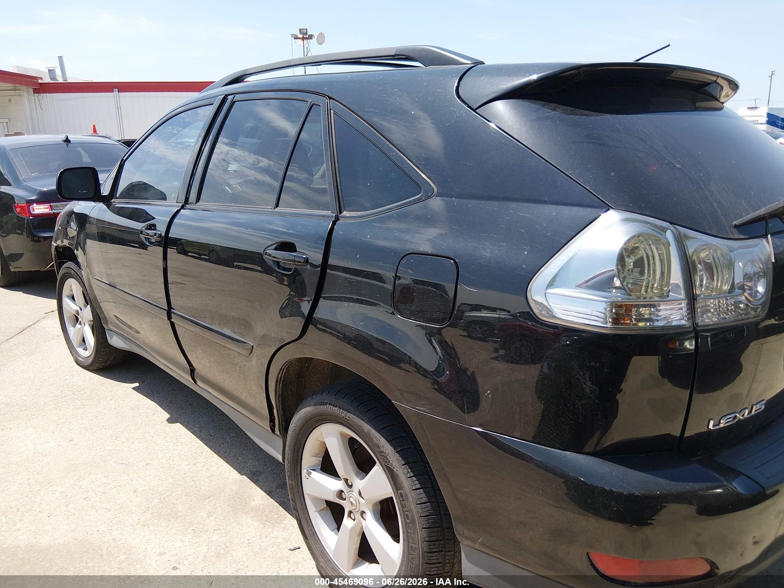 2006 Lexus Rx 330   Black vin: 2T2GA31U26C048835